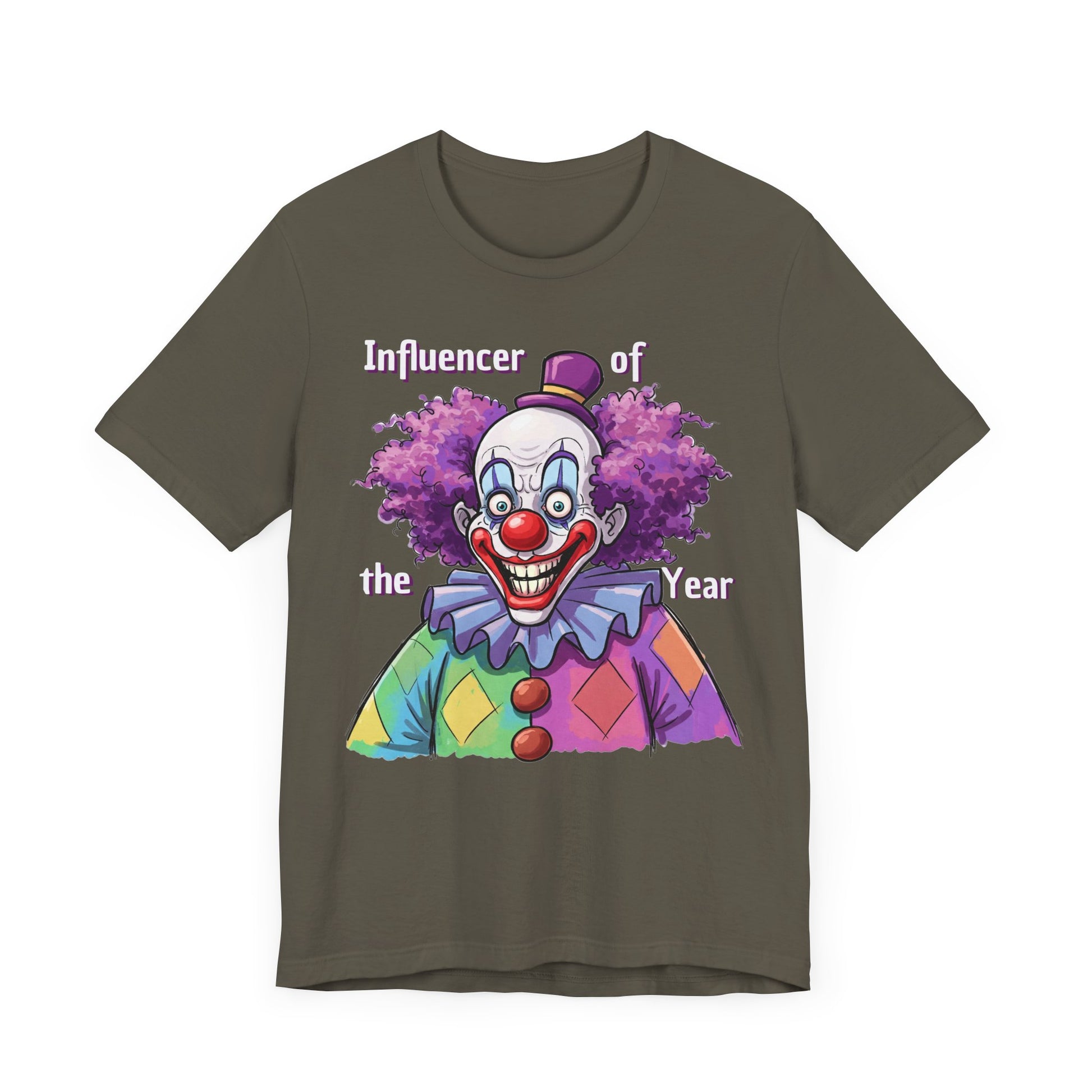 Influencer of the Year Clown T-Shirt - Funny Unisex Jersey Tee - Schmartypants