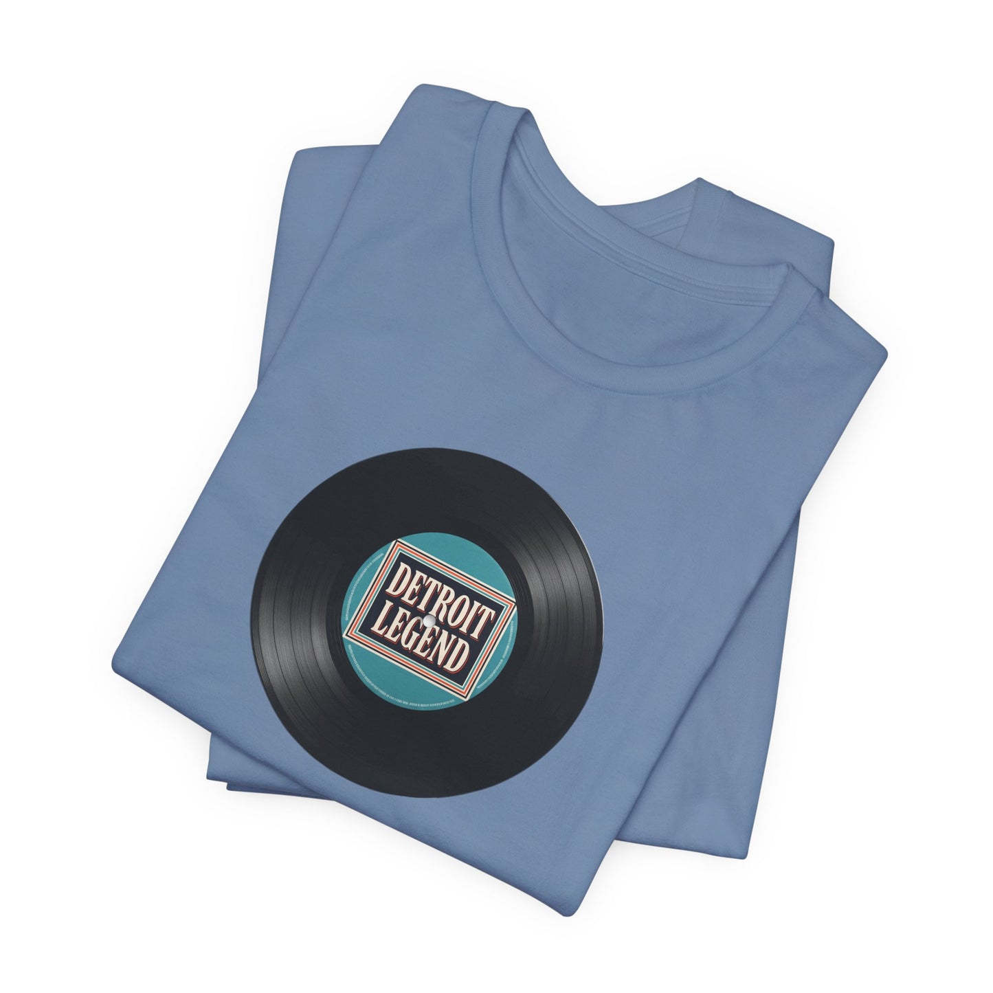 Detroit Legend Vinyl Record Tee, Music Lover Shirt, Unisex Casual Wear, Gift for Music Fans, Retro Record T-Shirt, Motown Shirt