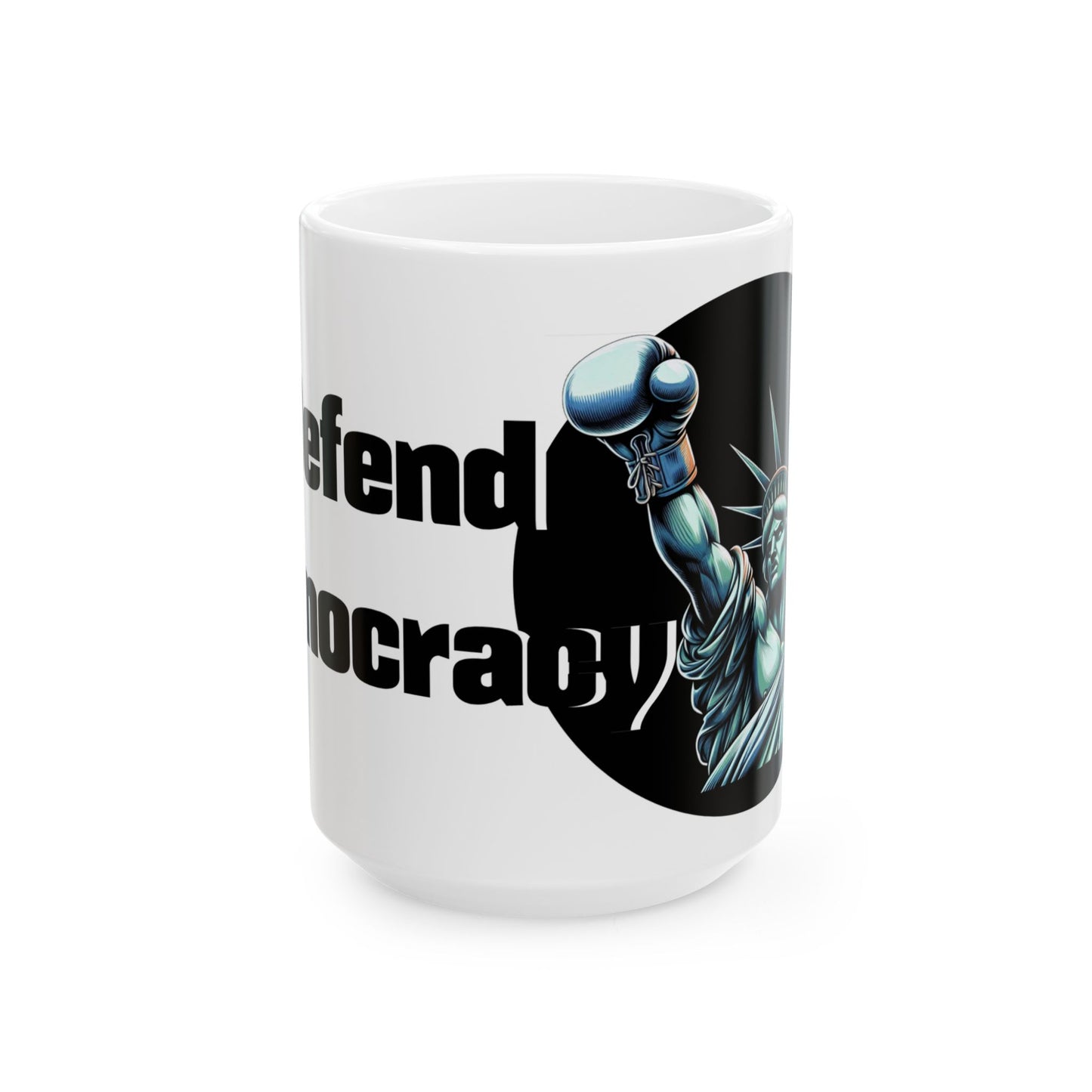 Defend Democracy Mug, Inspirational Coffee Cup, Civic Engagement Gift, Political Humor Mug, Activism Tea Cup - Schmartypants