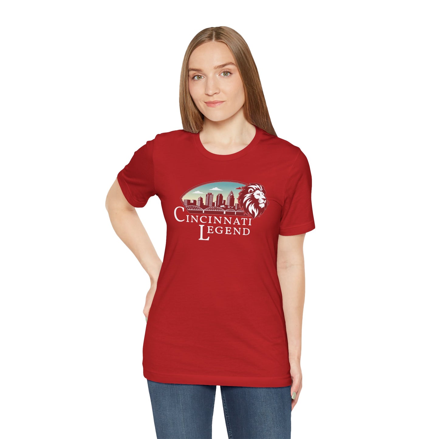 Cincinnati Legend Unisex Tee | Casual Graphic Shirt, Gift for Sports Fans, Urban Style Apparel, Festival Outfit, Souvenir Wear