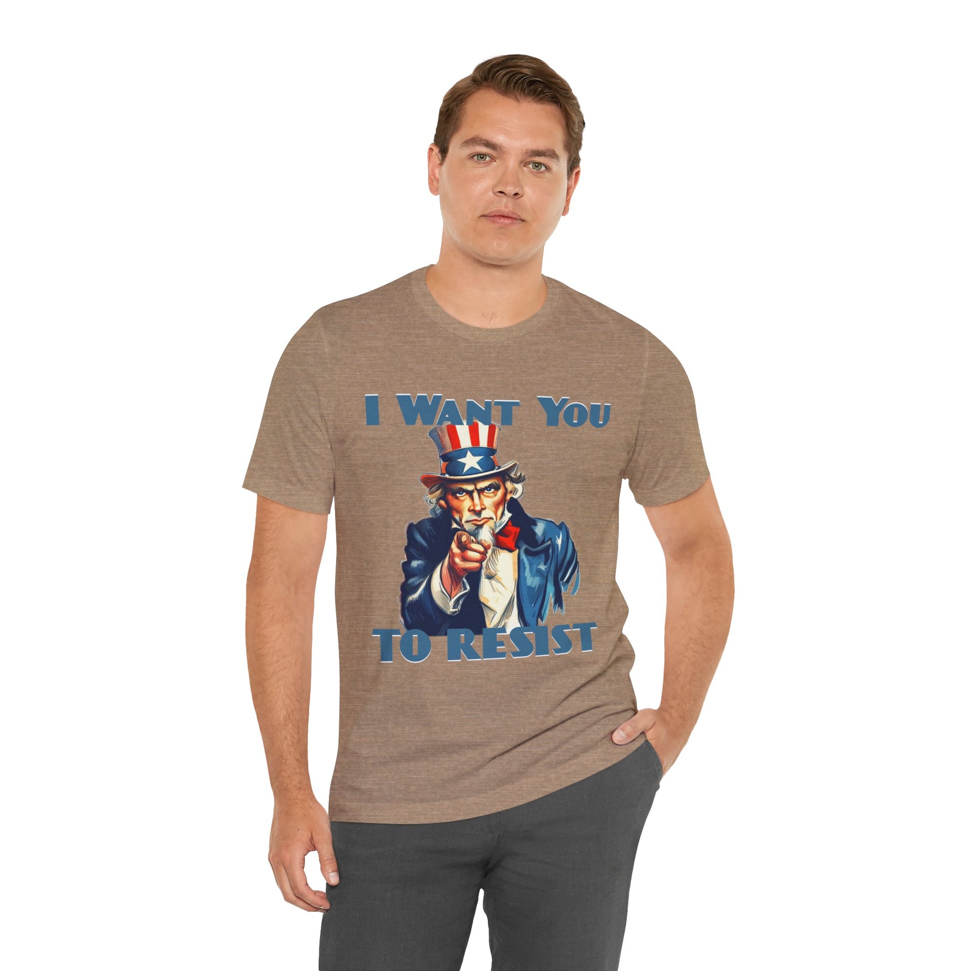 Vintage Uncle Sam 'I Want You to Resist' Unisex Tee - Protest Wear - Clever Resist Tee - Schmartypants