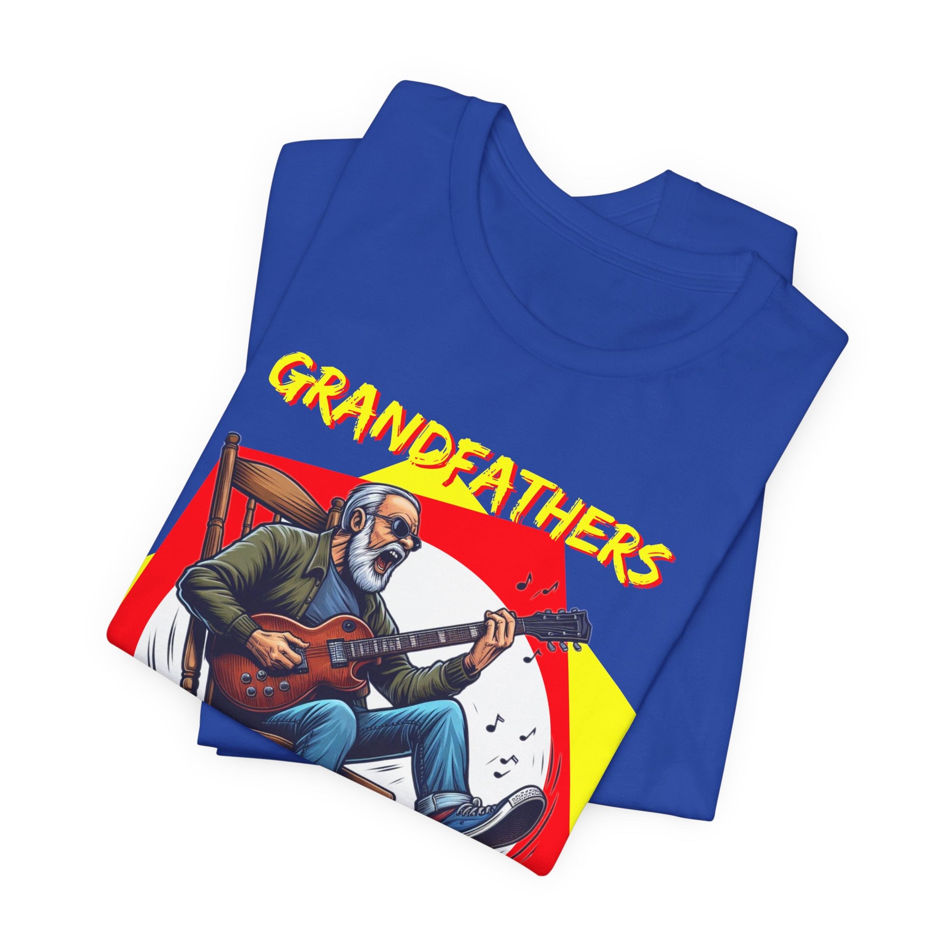 Grandfathers Rock Unisex Tee | Funny, Cool Graphic T-Shirt for Music Lovers, Birthdays, Father's Day - Schmartypants