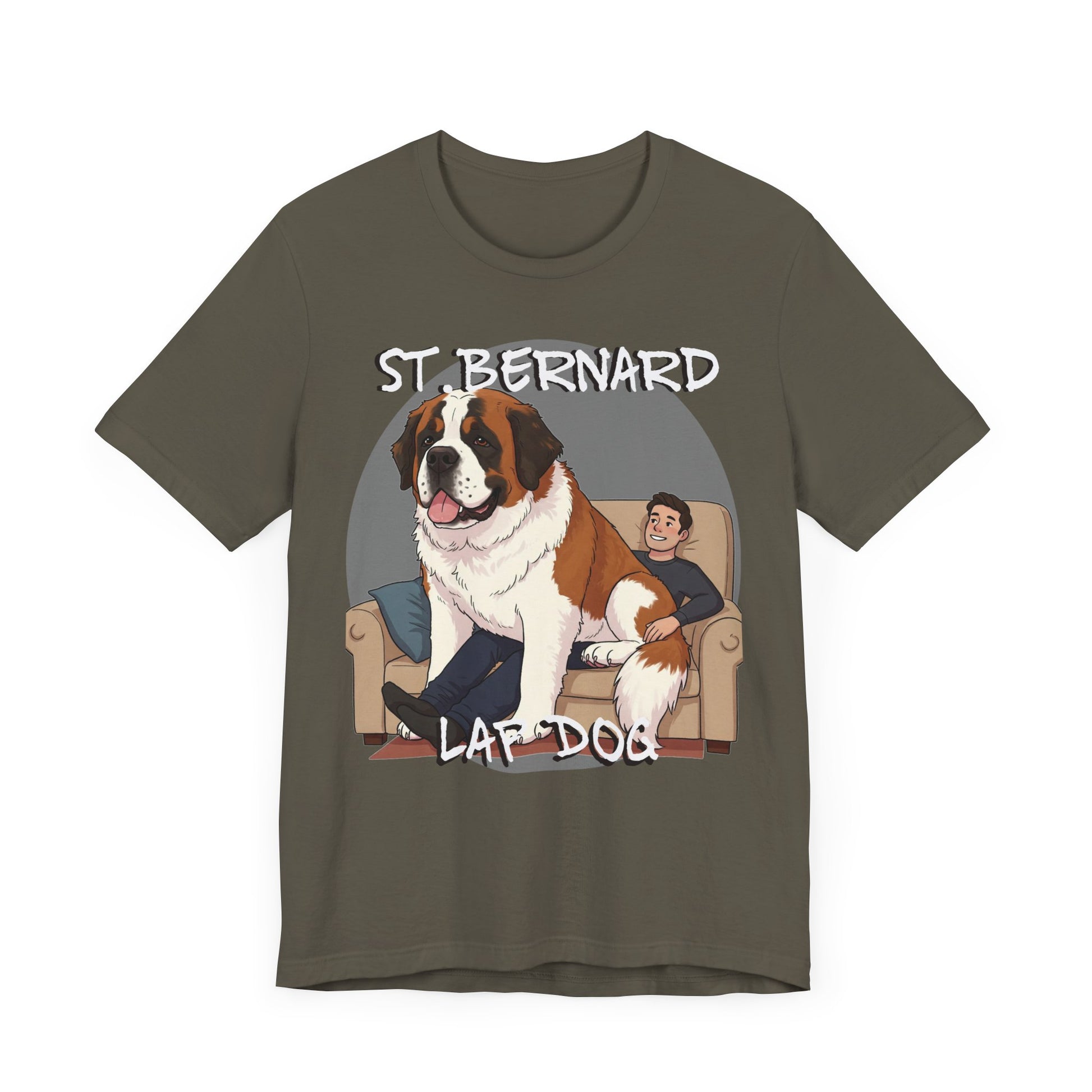 St. Bernard Funny Dog Tee - Unisex Jersey Short Sleeve T-Shirt - Schmartypants