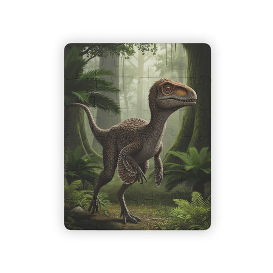 Troodon Dinosaur Adventure Puzzle, Kids' 30-Piece Jigsaw Jurassic Toy for Ages 3-7, Educational Learning Activity, Interactive Birthday Gift