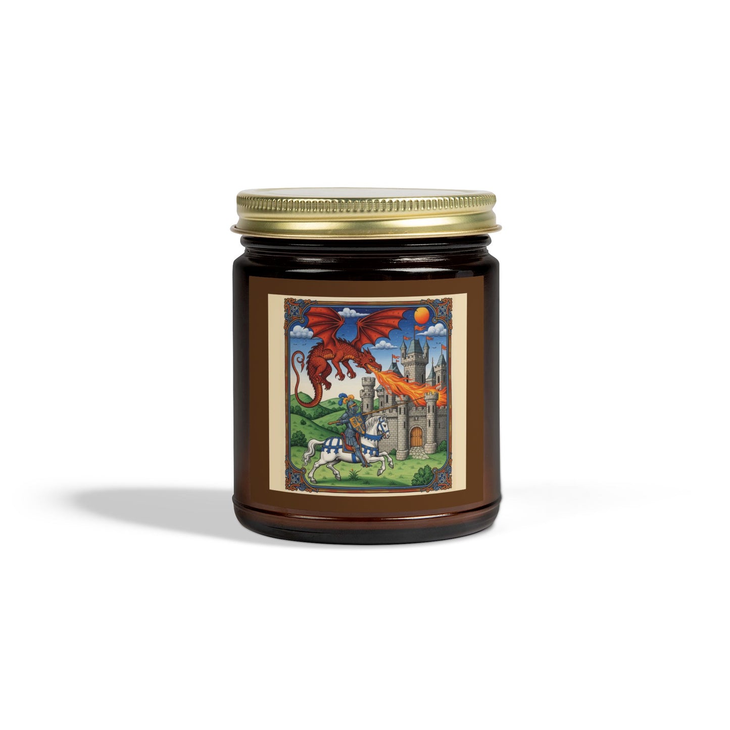 Whimsical Dragon Scented Candle - Coconut Apricot Wax | Home Decor, Gift for Dragon Lovers, Cozy Ambiance, Relaxation Essential, [...]