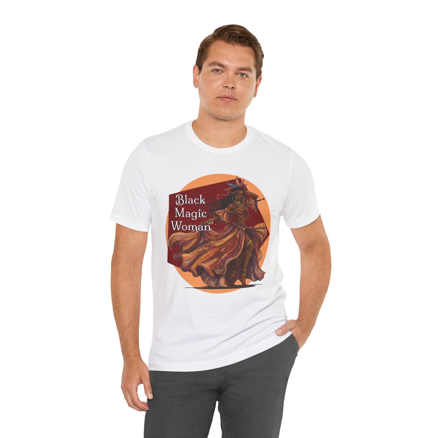'Black Magic Woman' Tee, Witchy Apparel, Boho T-Shirt, Festival Outfit, Classic Rock Fans, Santana, Fleetwood Mac - Schmartypants