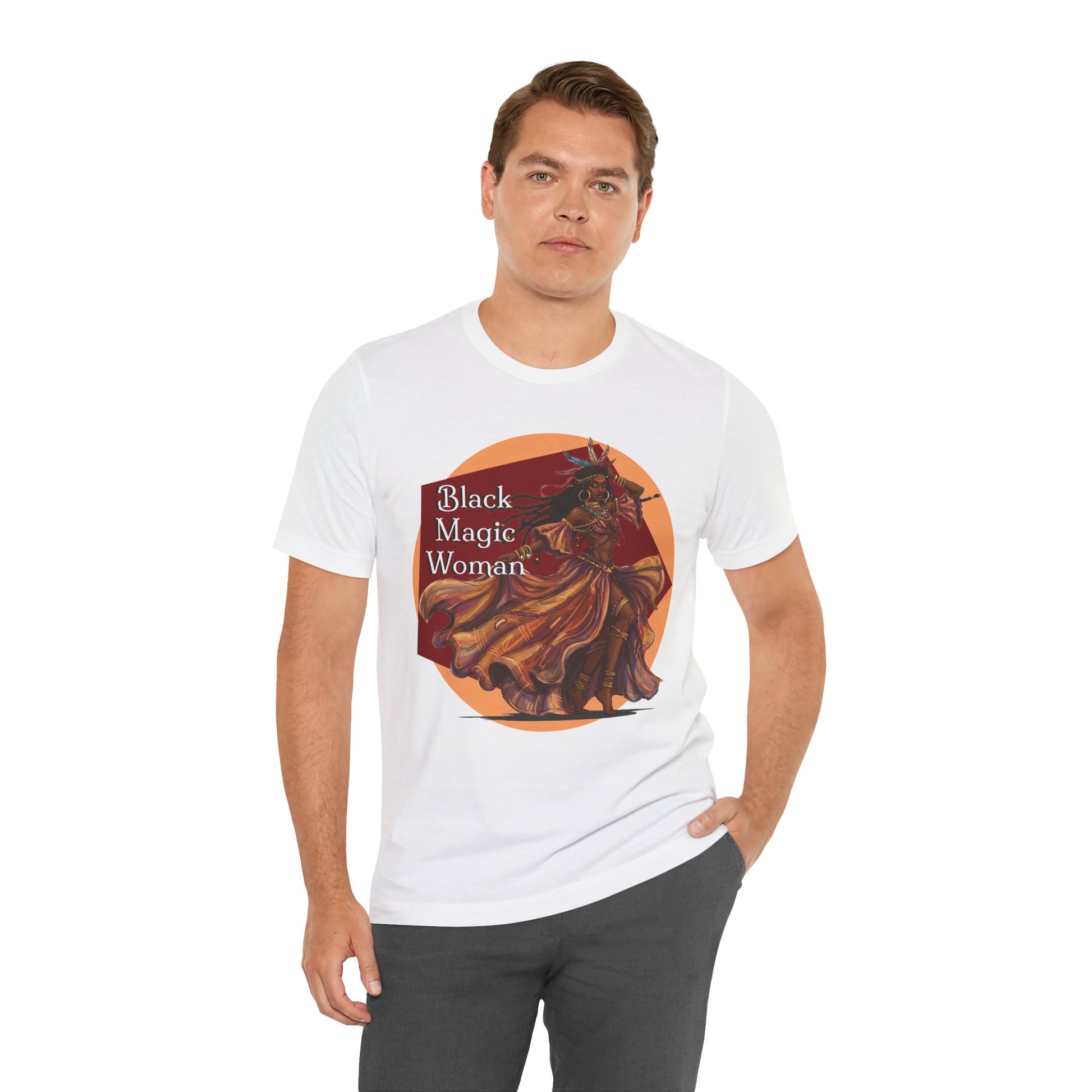 'Black Magic Woman' Tee, Witchy Apparel, Boho T-Shirt, Festival Outfit, Classic Rock Fans, Santana, Fleetwood Mac - Schmartypants