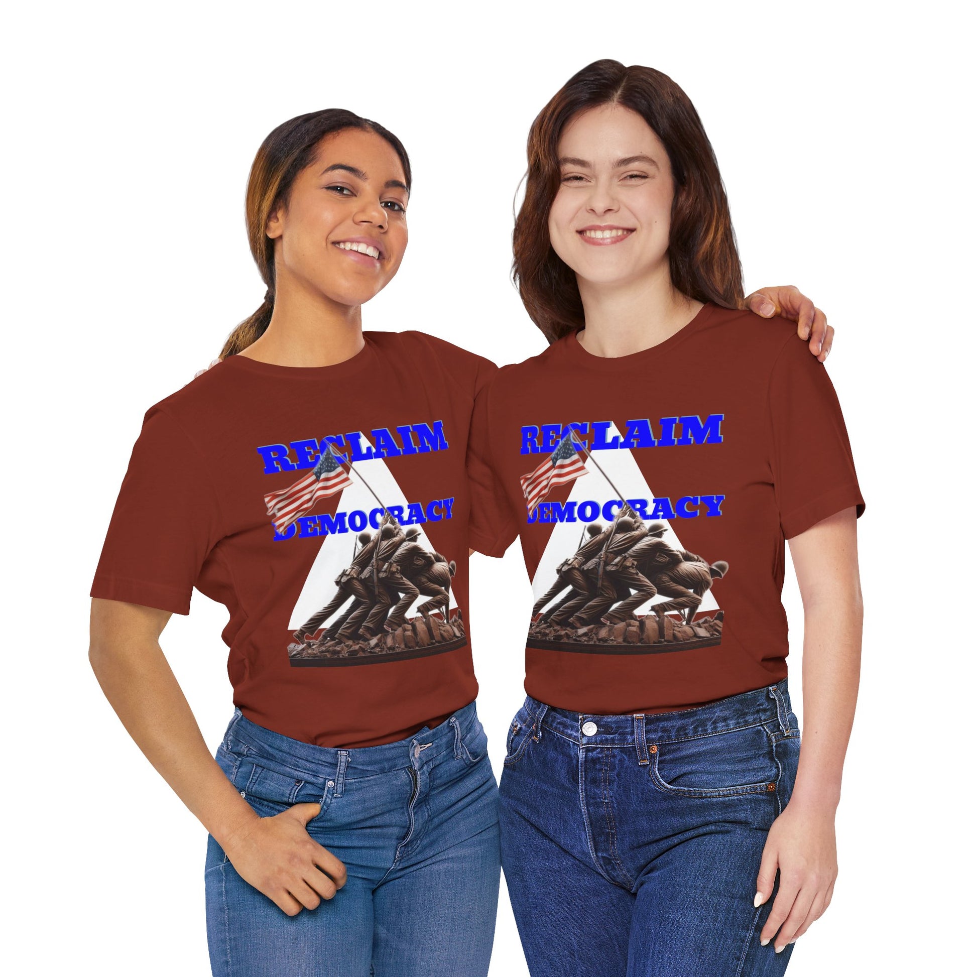 Reclaim Democracy Unisex Jersey Tee - Soft Cotton Activist Shirt - Protest Wear - Schmartypants