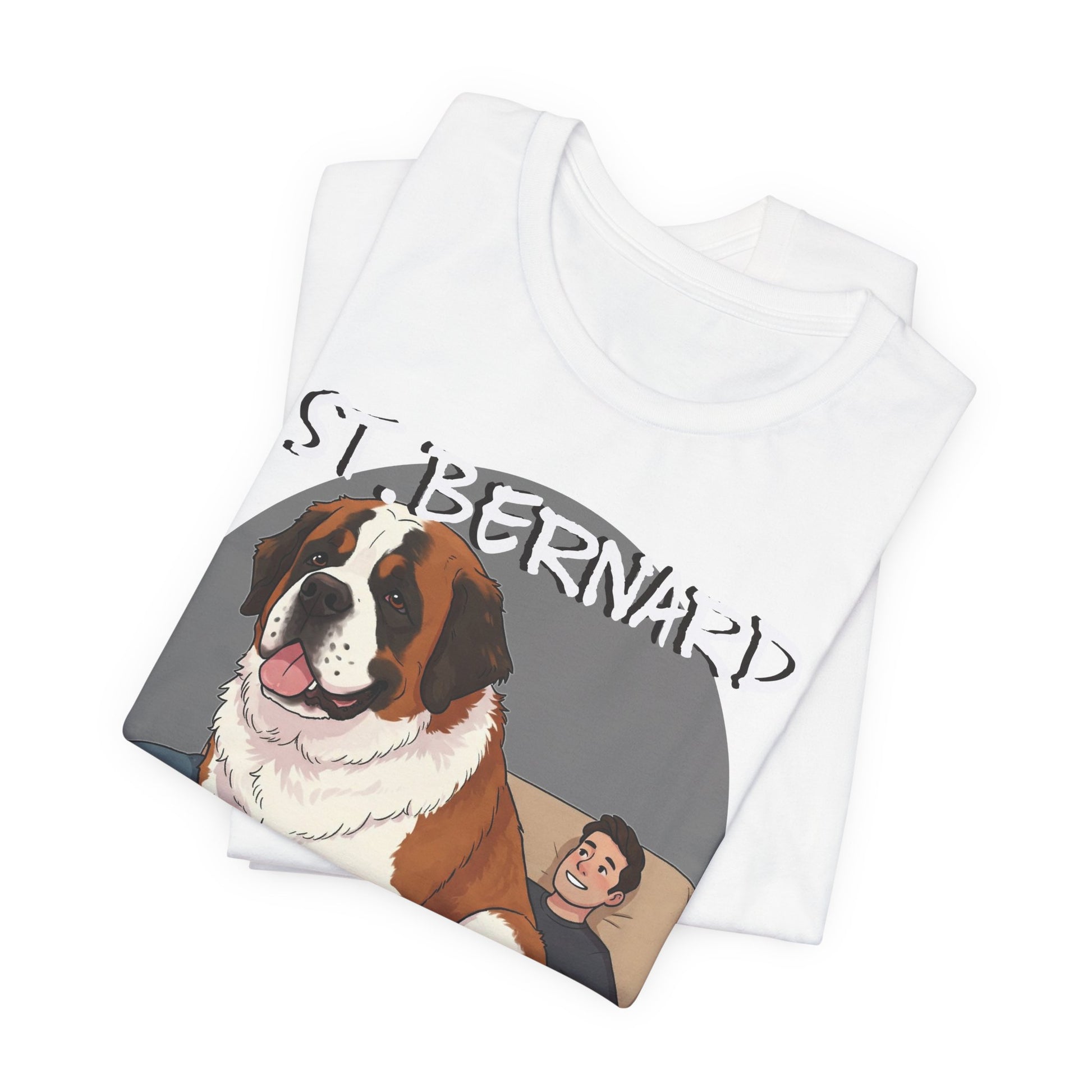 St. Bernard Funny Dog Tee - Unisex Jersey Short Sleeve T-Shirt - Schmartypants
