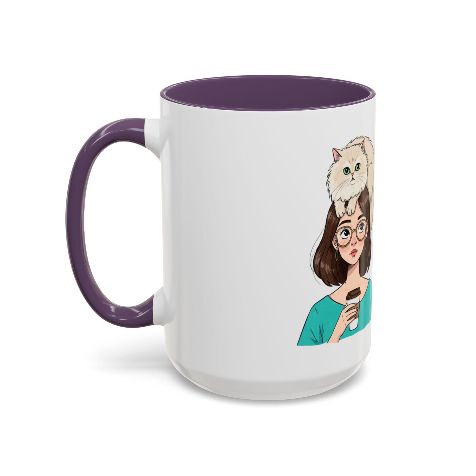 Adopted by a Cat Accent Coffee Mug - Perfect Gift for Cat Lovers - Funny Cat - Feline Humor - Schmartypants