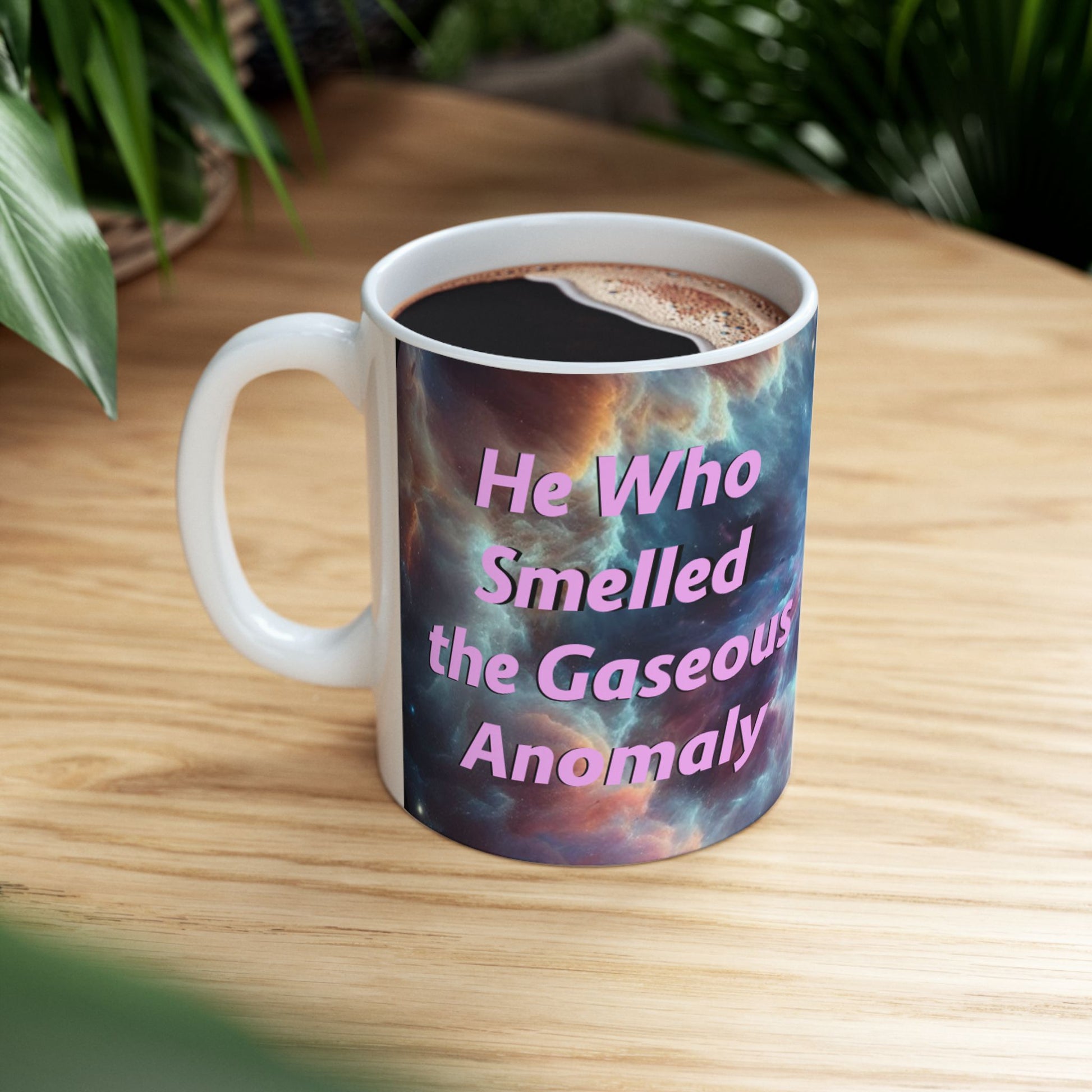HIlarious Cosmic Ceramic Mug - Galaxy Design for Trekkies and Sci-Fi Fans - Schmartypants