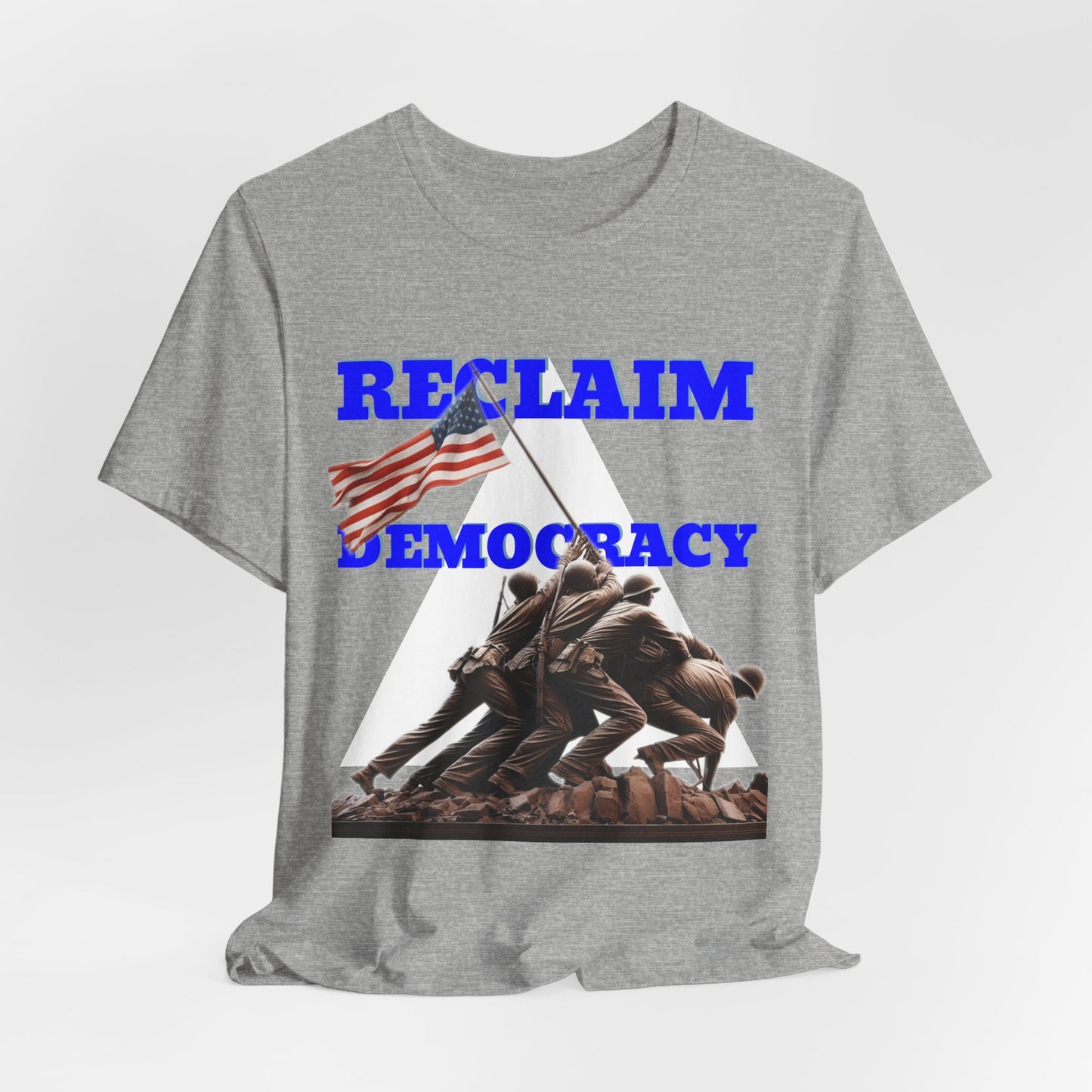 Reclaim Democracy Unisex Jersey Tee - Soft Cotton Activist Shirt - Protest Wear - Schmartypants