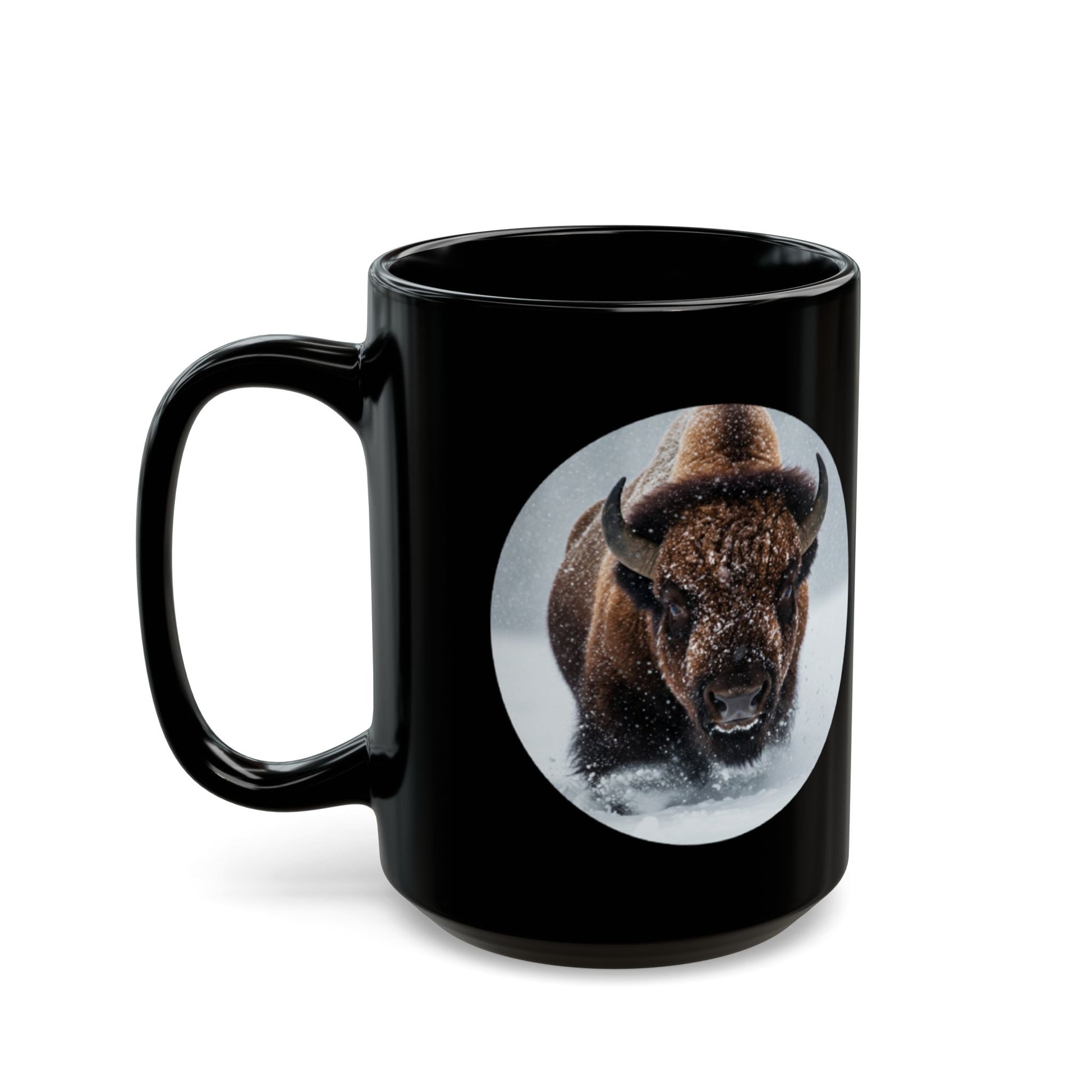 My Spirit Animal Bison Mug - Black 11oz & 15oz - Perfect Gift for Nature Lovers - Native American Gift - Buffalo Lovers - Schmartypants