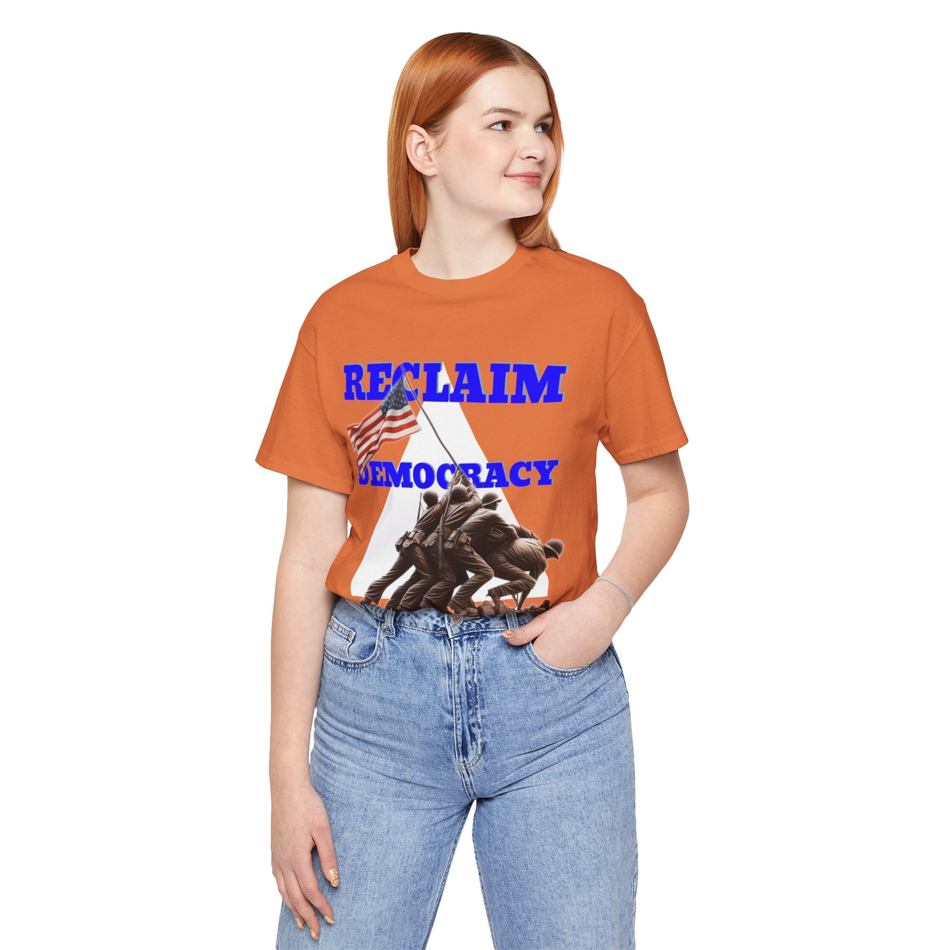 Reclaim Democracy Unisex Jersey Tee - Soft Cotton Activist Shirt - Protest Wear - Schmartypants