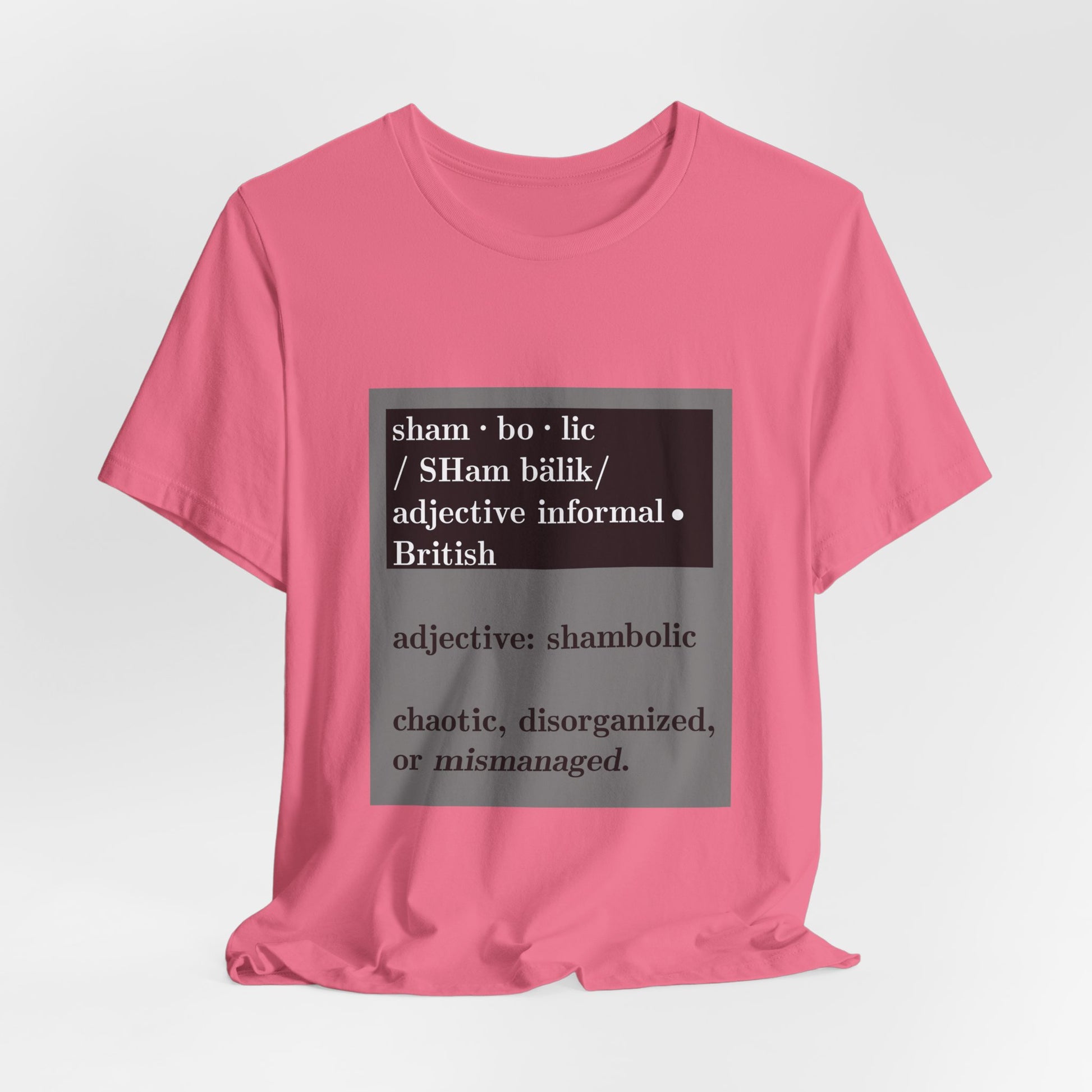 Shambolic Definition Tee, Funny Graphic T-Shirt, Casual Wear, Perfect Gift, Unisex Apparel, Protest Humor, Rachal Maddow Fans - Schmartypants