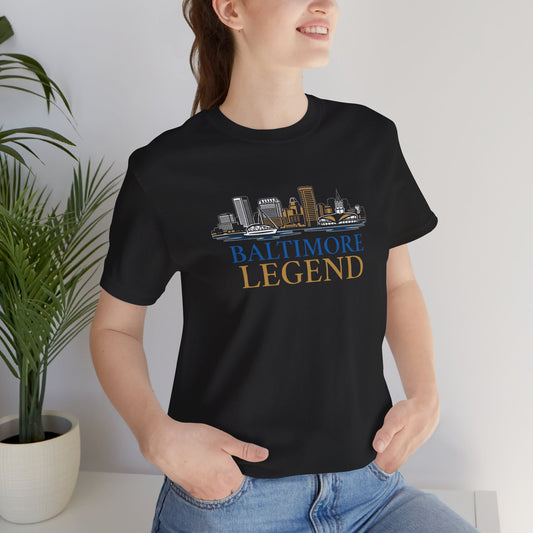 Baltimore Legend Unisex Tee, Graphic T-Shirt, Urban Style Shirt, Gift for City Lovers, Baltimore Pride Apparel, Baltimore Souvenir Shirt