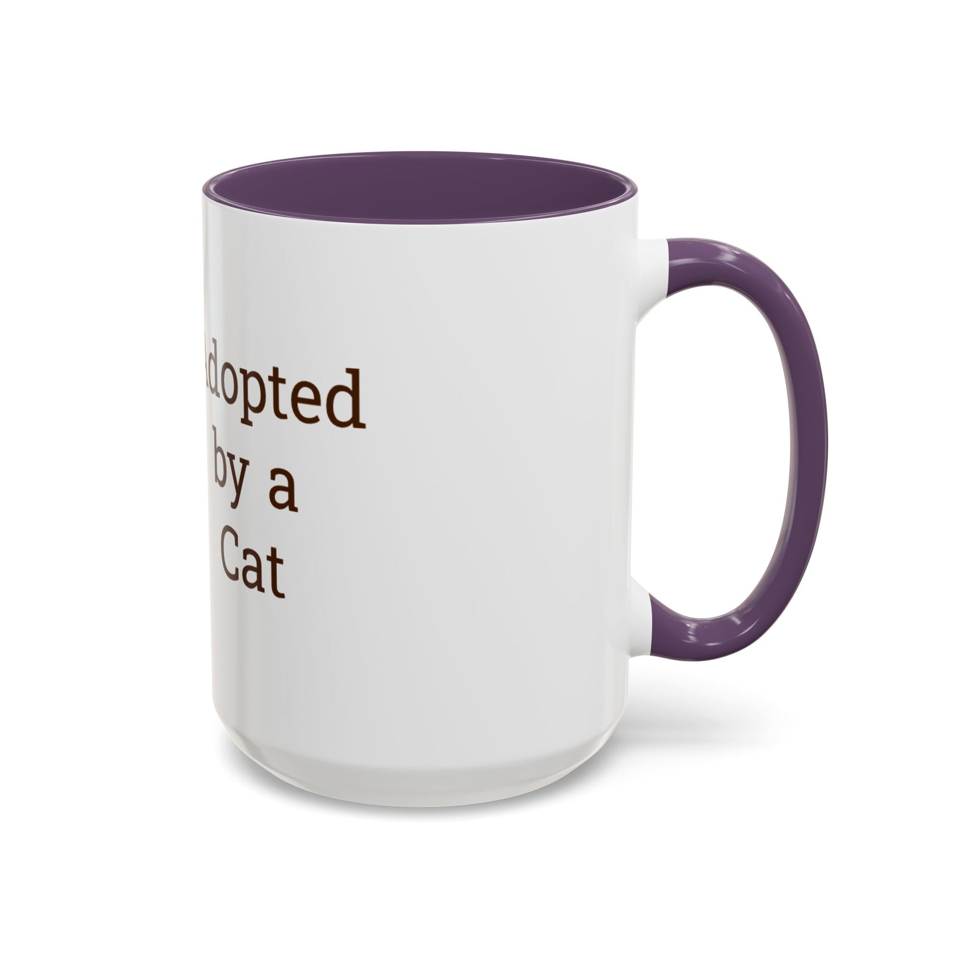 Adopted by a Cat Accent Coffee Mug - Perfect Gift for Cat Lovers - Funny Cat - Feline Humor - Schmartypants