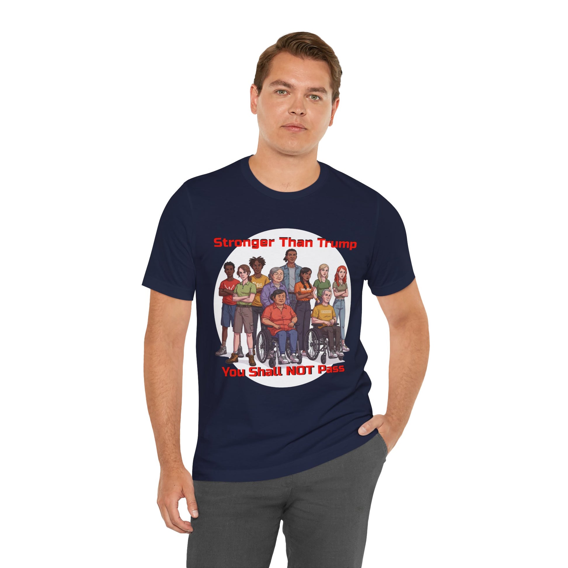 Stronger Than Trump Graphic Tee | Unisex Jersey Short Sleeve Shirt - Protest Tee - Activist Wear - Schmartypants