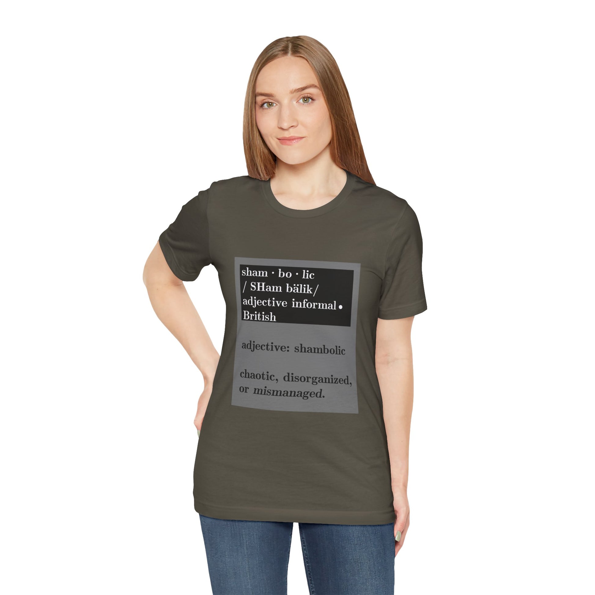 Shambolic Definition Tee, Funny Graphic T-Shirt, Casual Wear, Perfect Gift, Unisex Apparel, Protest Humor, Rachal Maddow Fans - Schmartypants