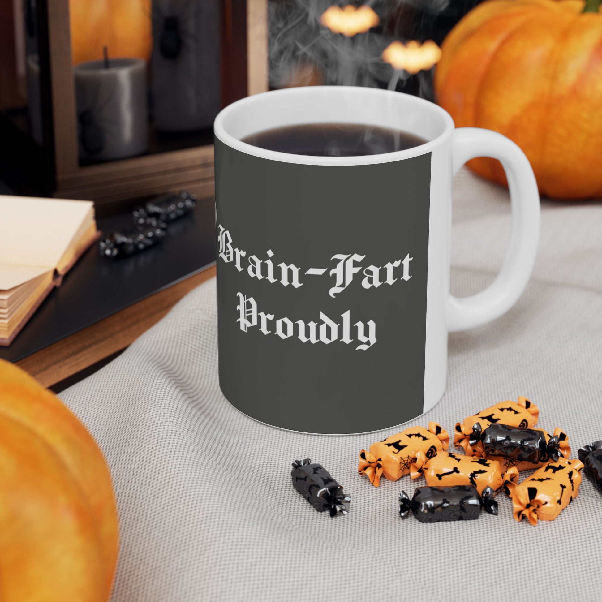 Funny Benjamin Franklin Ceramic Mug - Brainstorming Gift for Intellectuals - Schmartypants