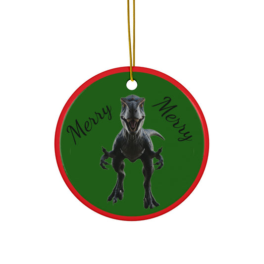 Velociraptor Jurassic Era Dinosaur Christmas Tree Ornaments, Keepsakes, Collectibles, Party Favors