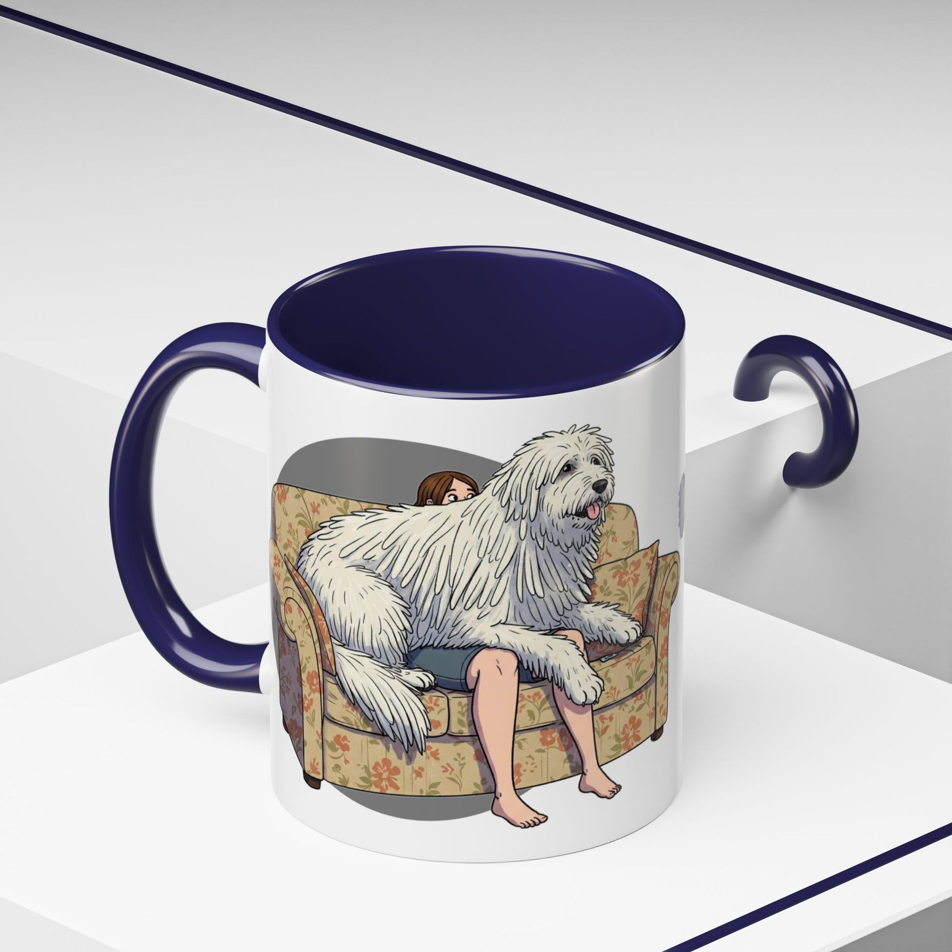 Komondor Lap Dog Coffee Mug - Funny Pet Lovers Gift - 11oz & 15oz - Schmartypants