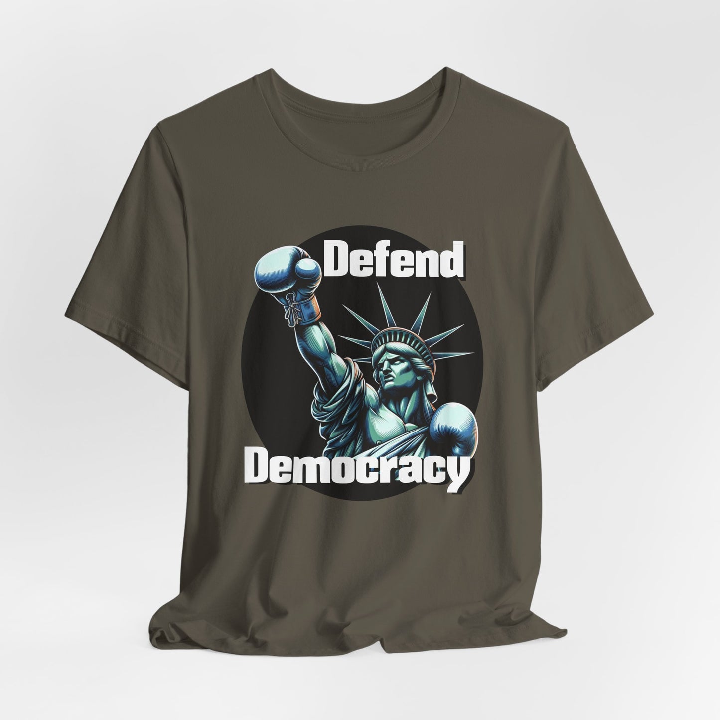 Defend Democracy Tee - Unisex Jersey Short Sleeve Shirt - Protest Wear - Activist Tee