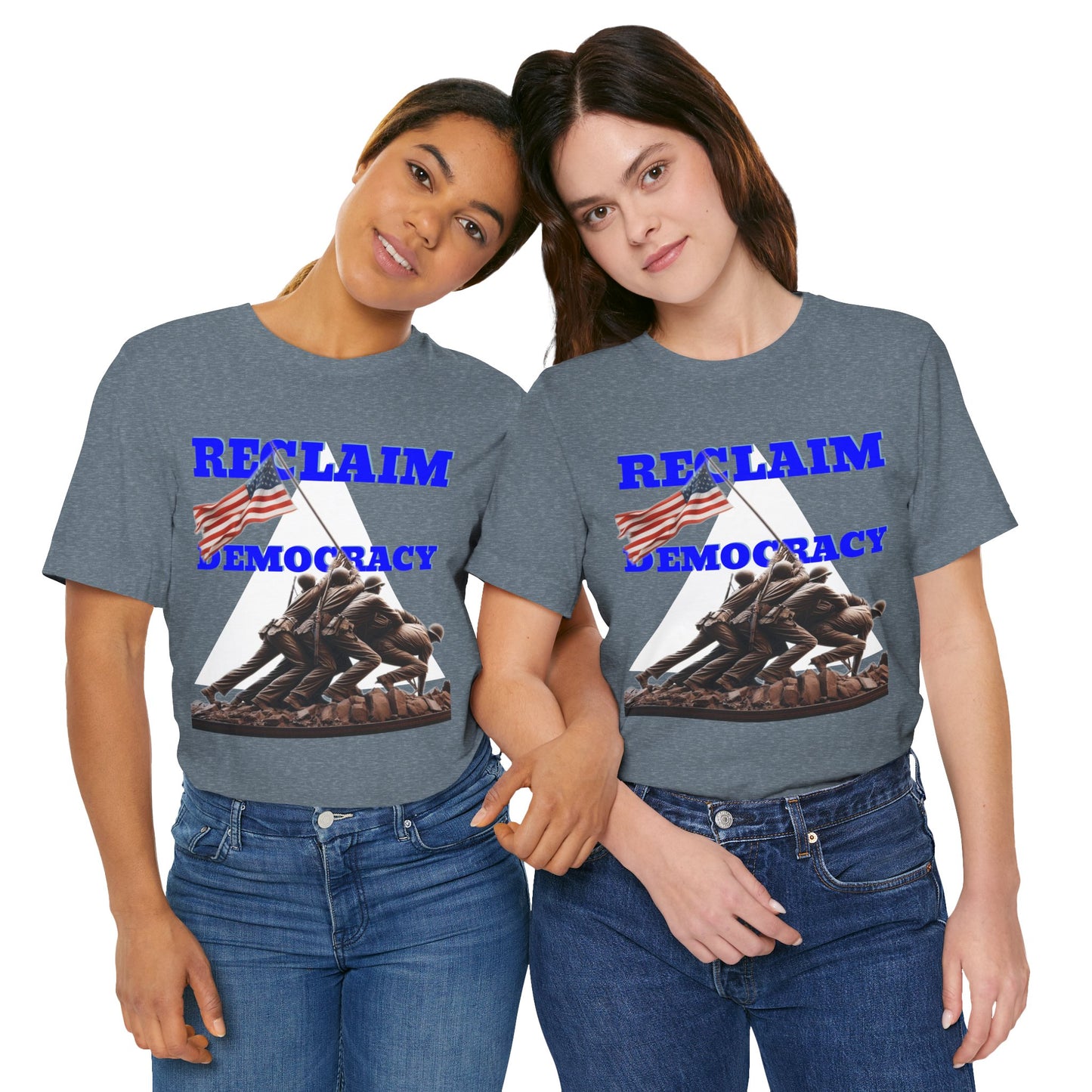Reclaim Democracy Unisex Jersey Tee - Soft Cotton Activist Shirt - Protest Wear - Schmartypants