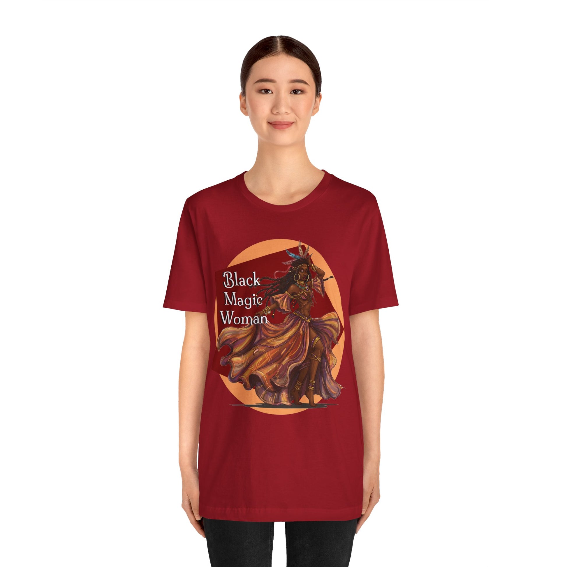 'Black Magic Woman' Tee, Witchy Apparel, Boho T-Shirt, Festival Outfit, Classic Rock Fans, Santana, Fleetwood Mac - Schmartypants