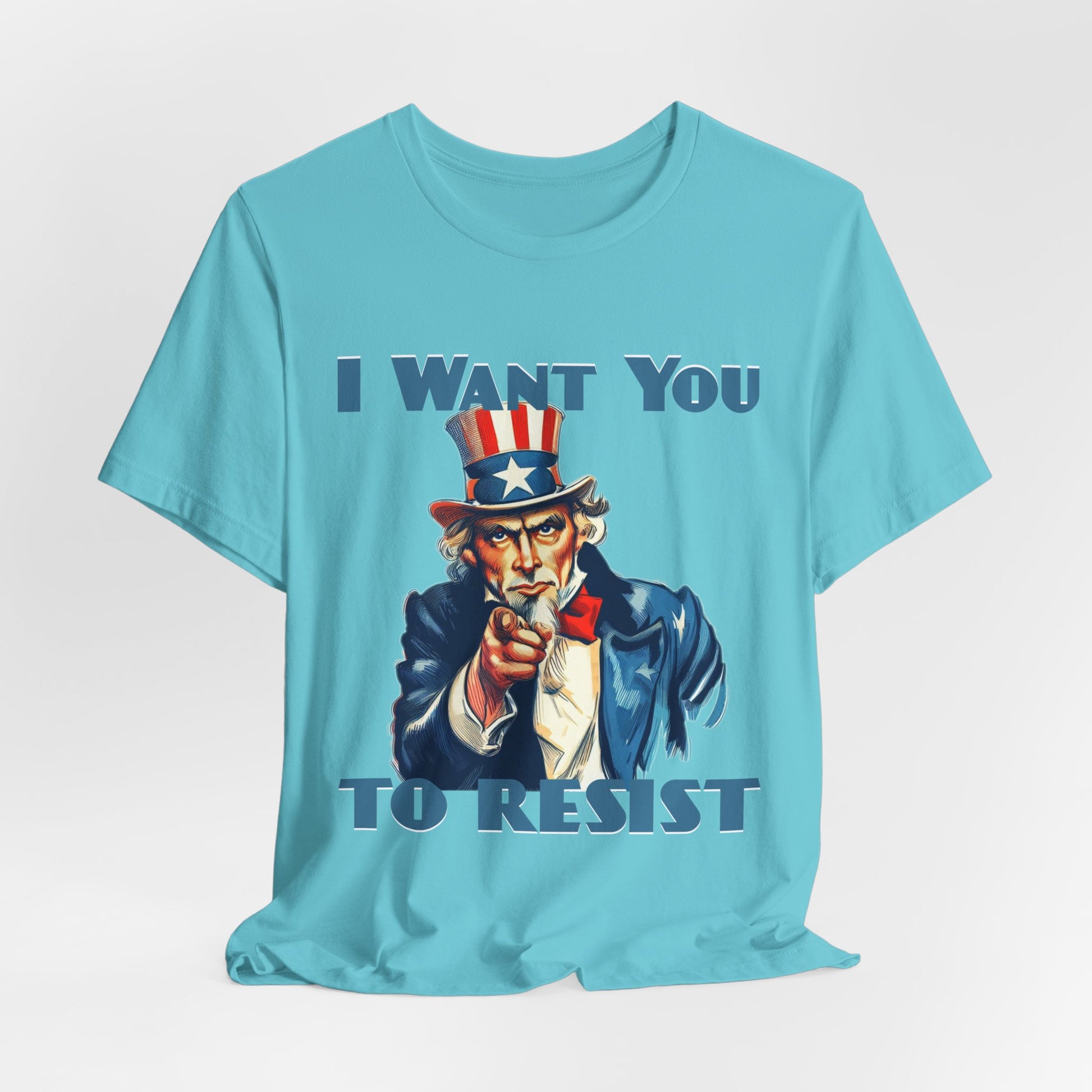 Vintage Uncle Sam 'I Want You to Resist' Unisex Tee - Protest Wear - Clever Resist Tee - Schmartypants