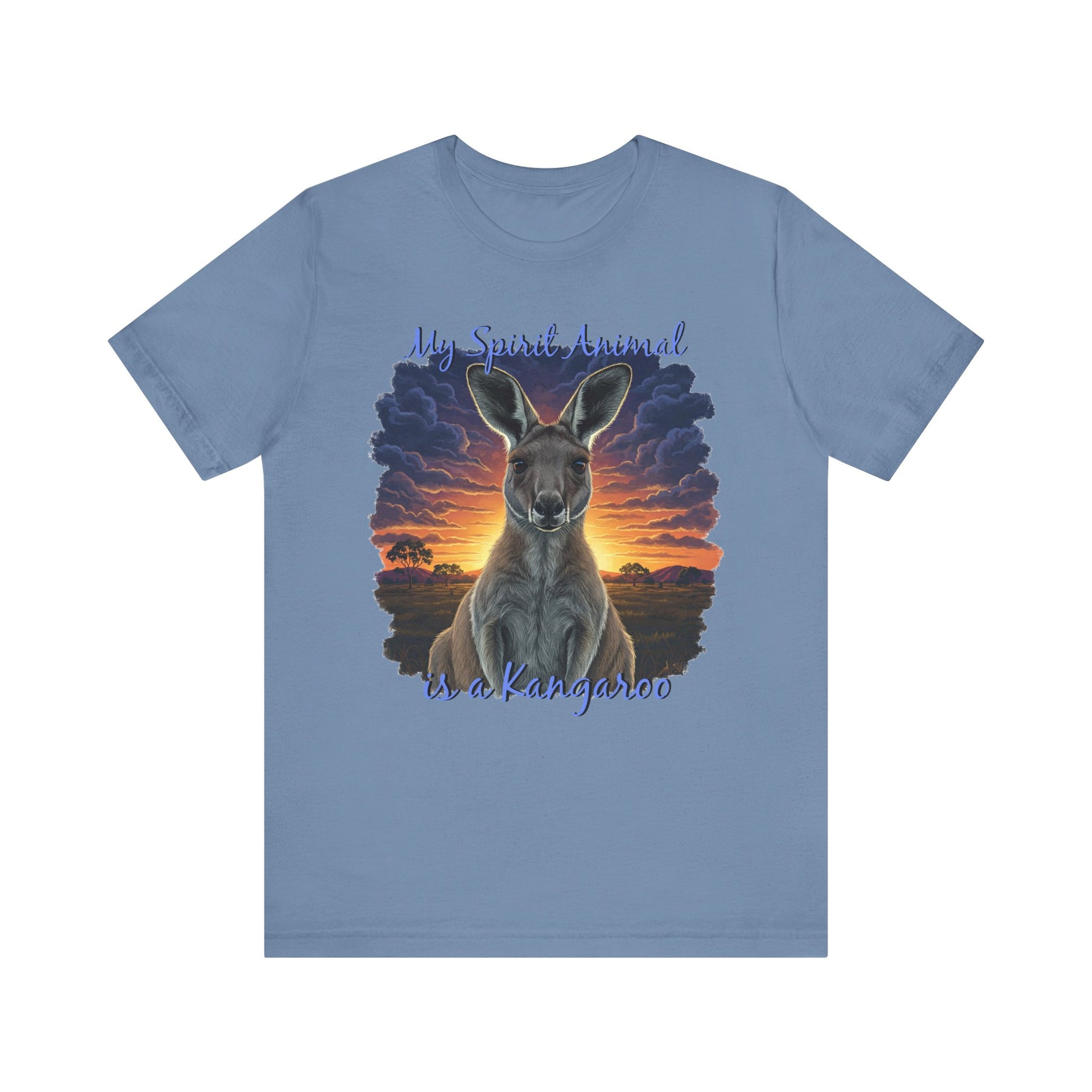 'My Spirit Animal is a Kangaroo' Tee - Unisex Jersey Short Sleeve T-Shirt for Wildlife Lovers, Aussies - Schmartypants