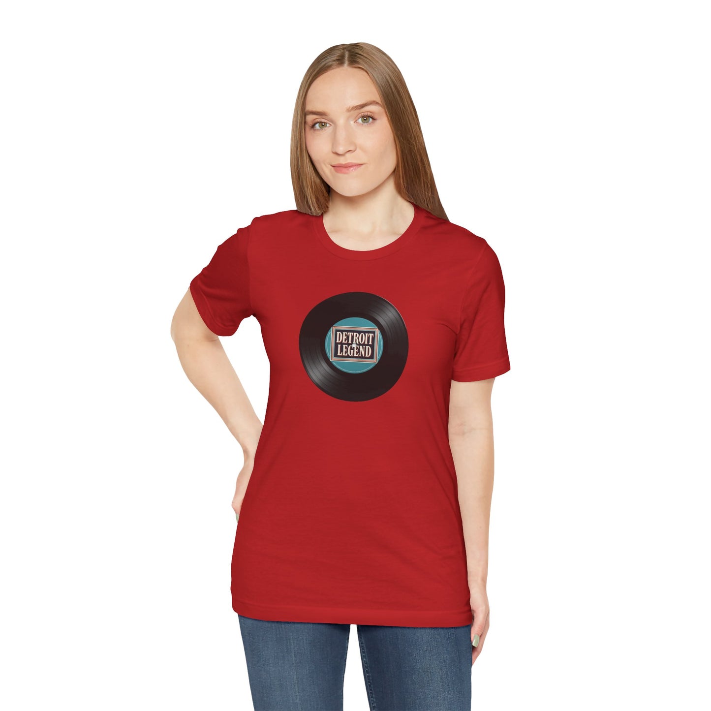 Detroit Legend Vinyl Record Tee, Music Lover Shirt, Unisex Casual Wear, Gift for Music Fans, Retro Record T-Shirt, Motown Shirt