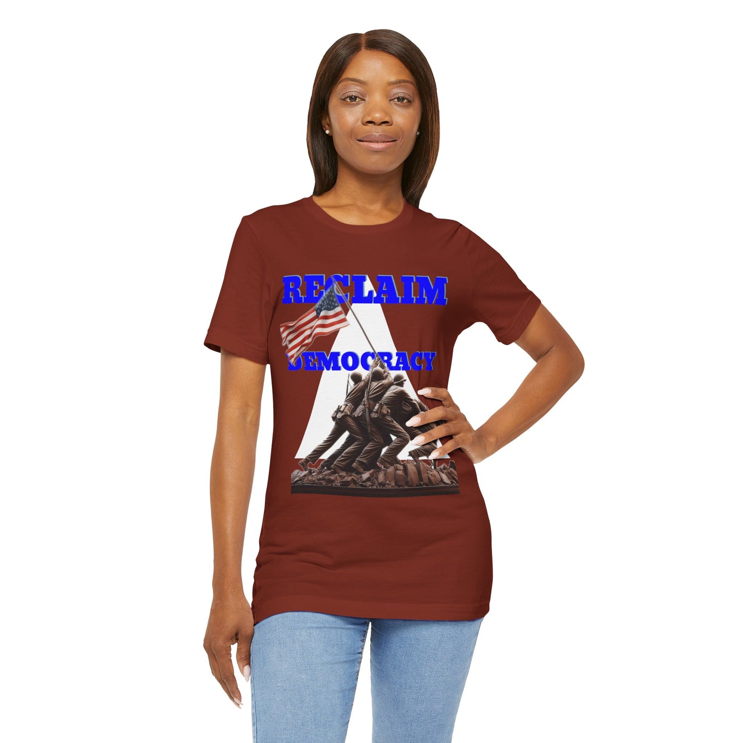 Reclaim Democracy Unisex Jersey Tee - Soft Cotton Activist Shirt - Protest Wear - Schmartypants
