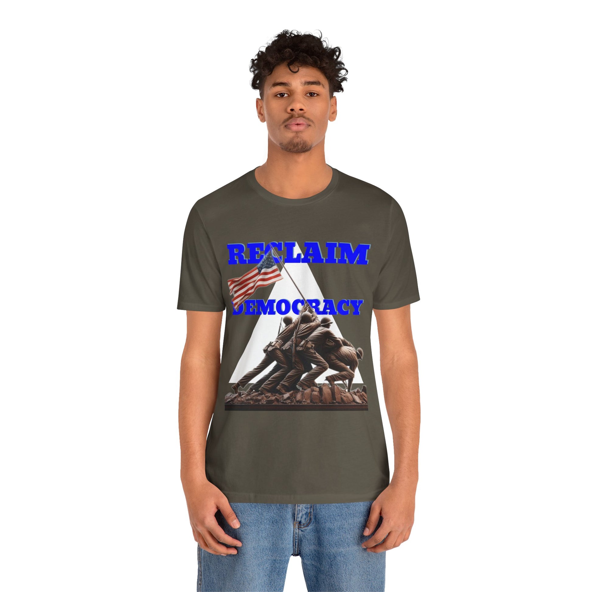 Reclaim Democracy Unisex Jersey Tee - Soft Cotton Activist Shirt - Protest Wear - Schmartypants