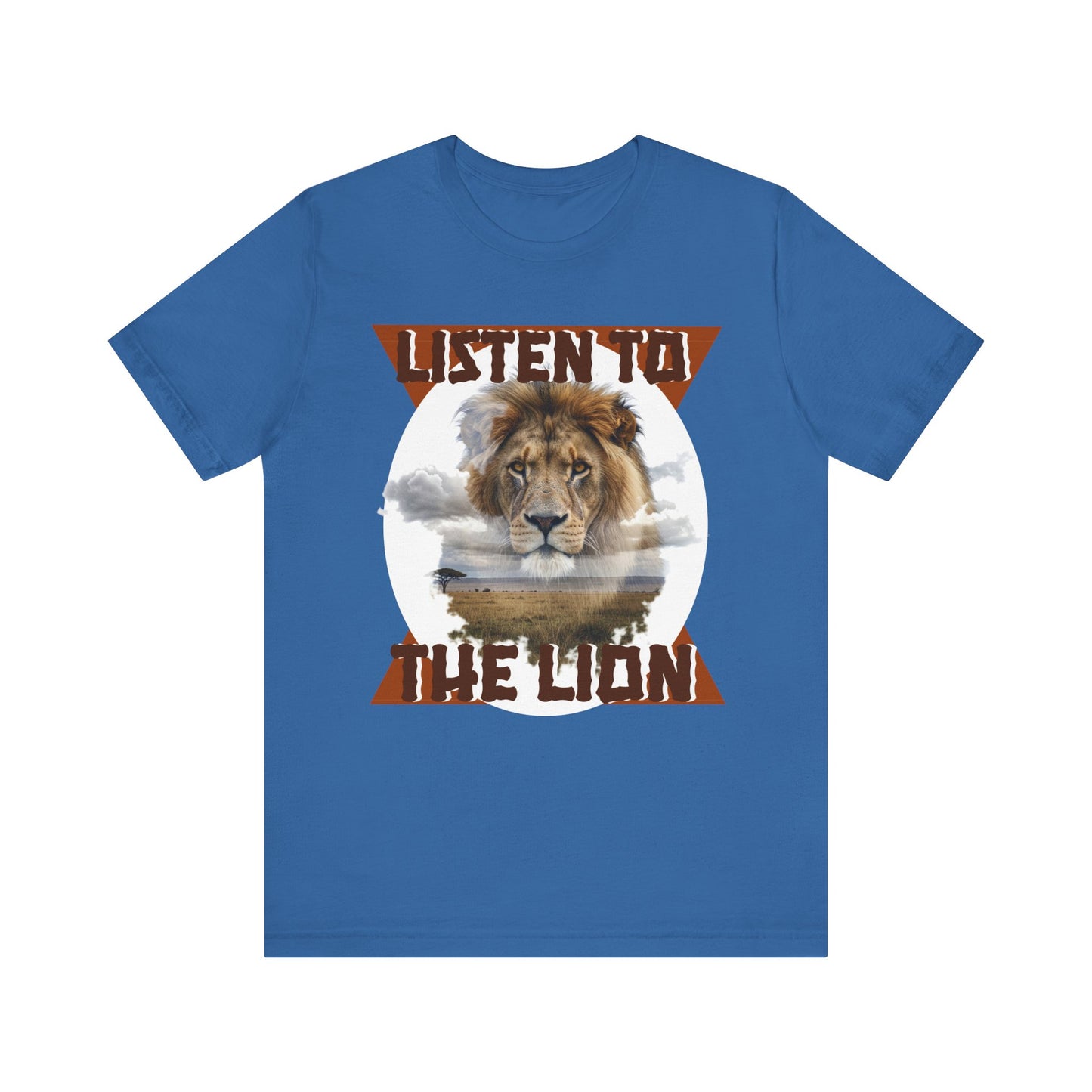 Listen to the Lion Unisex Tee, Casual T-Shirt, Wildlife Lover Gift, Nature Enthusiast Apparel, Birthday Present, Adventure Wear, Van Morrison Fans - Schmartypants