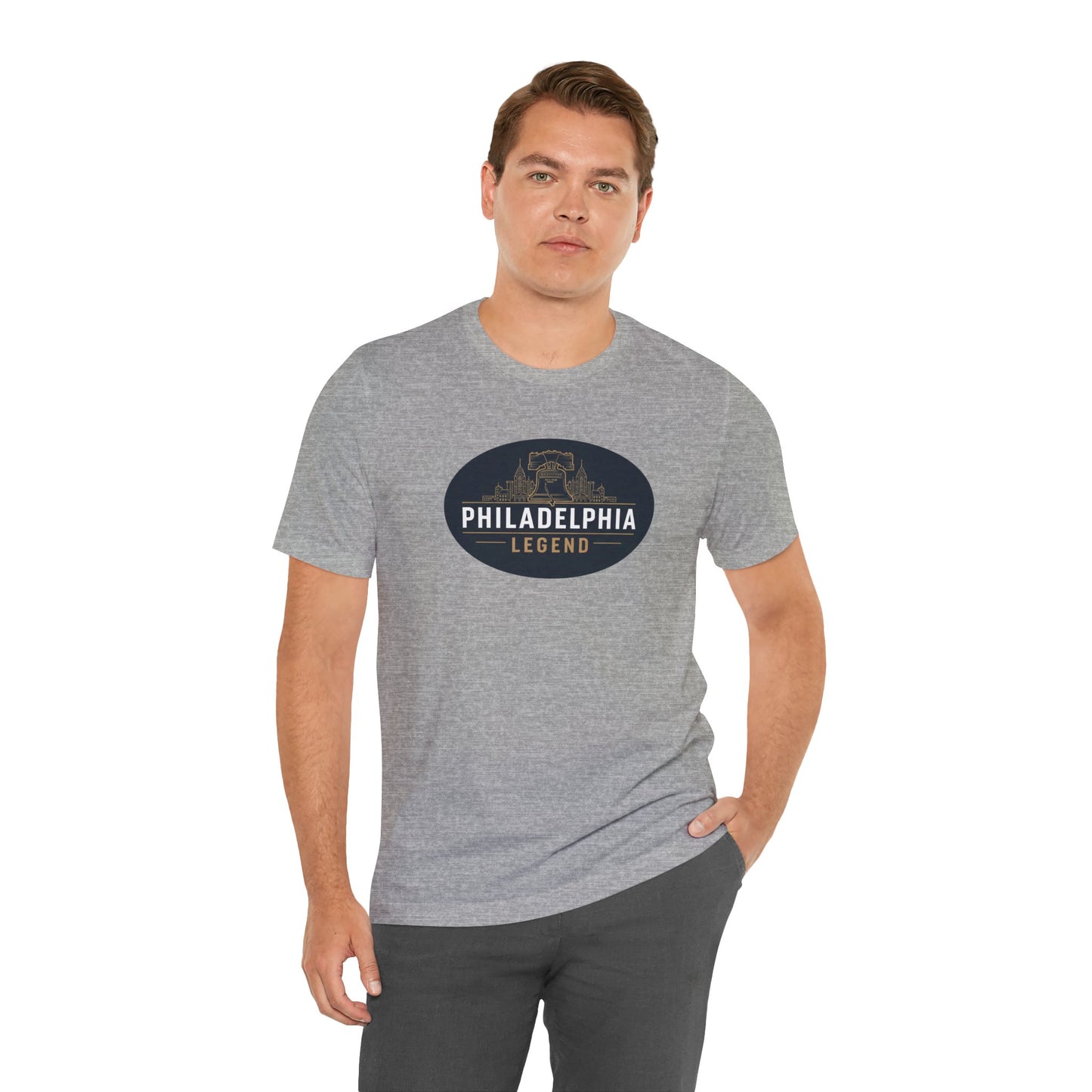 Philadelphia Legend Unisex Jersey Short Sleeve Tee | Casual Fashion, Gift for Sports Fans, Birthday Present, Summer Wear, Philly Souvenir Tee