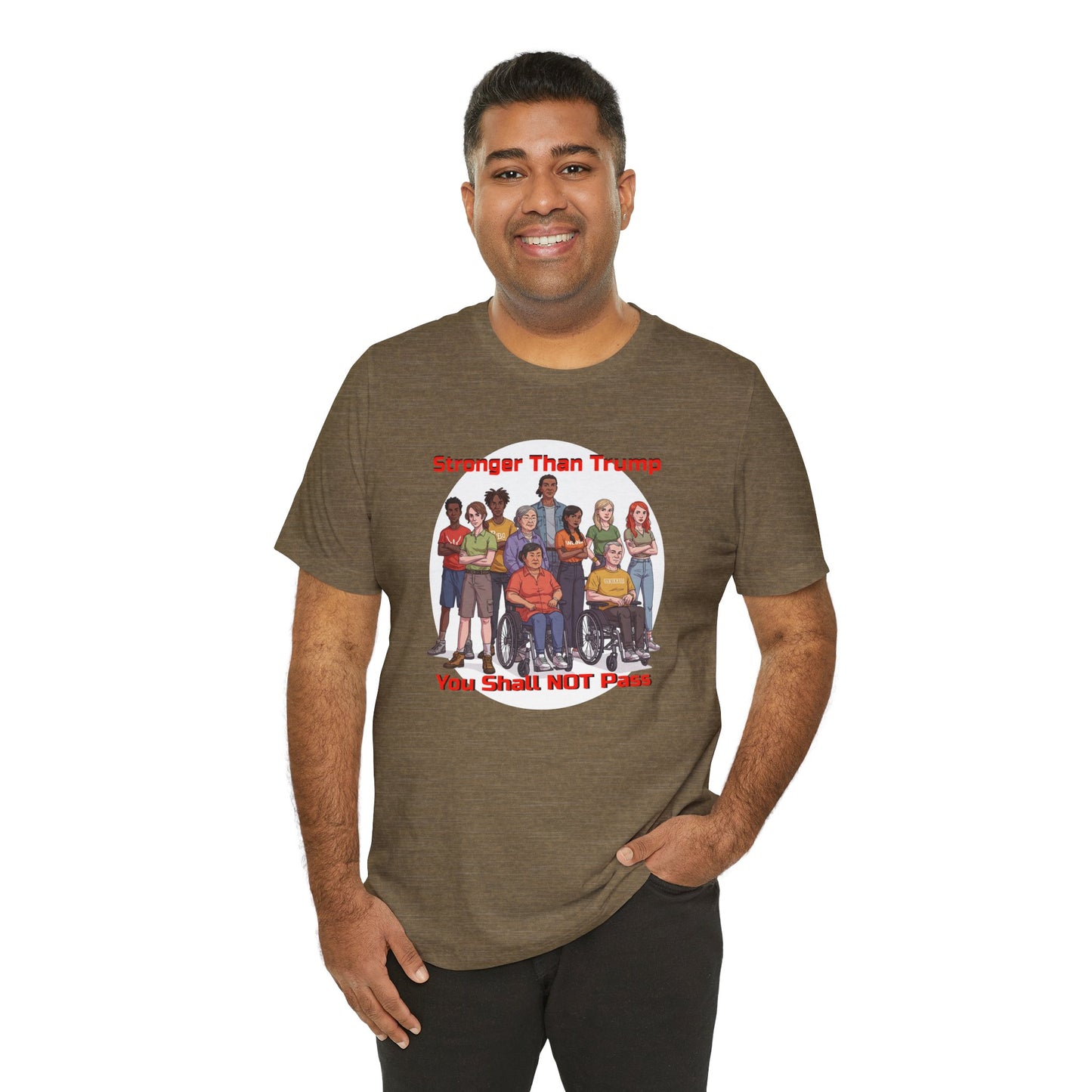Stronger Than Trump Graphic Tee | Unisex Jersey Short Sleeve Shirt - Protest Tee - Activist Wear