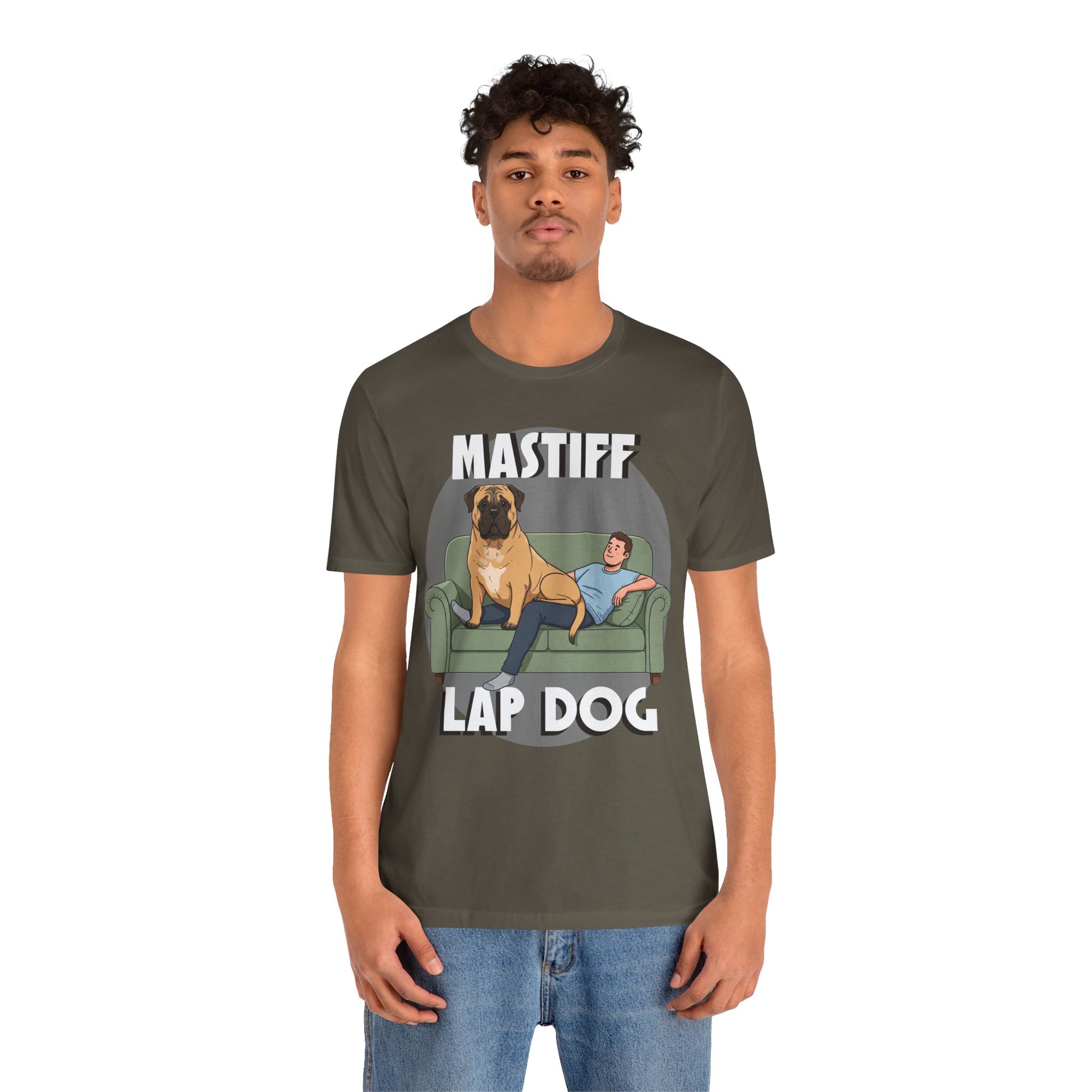 Mastiff Lap Dog Tee | Funny Dog Lover Shirt, Pet Owner Gift, Casual Wear, Birthday Present, Animal Lover Apparel - Schmartypants
