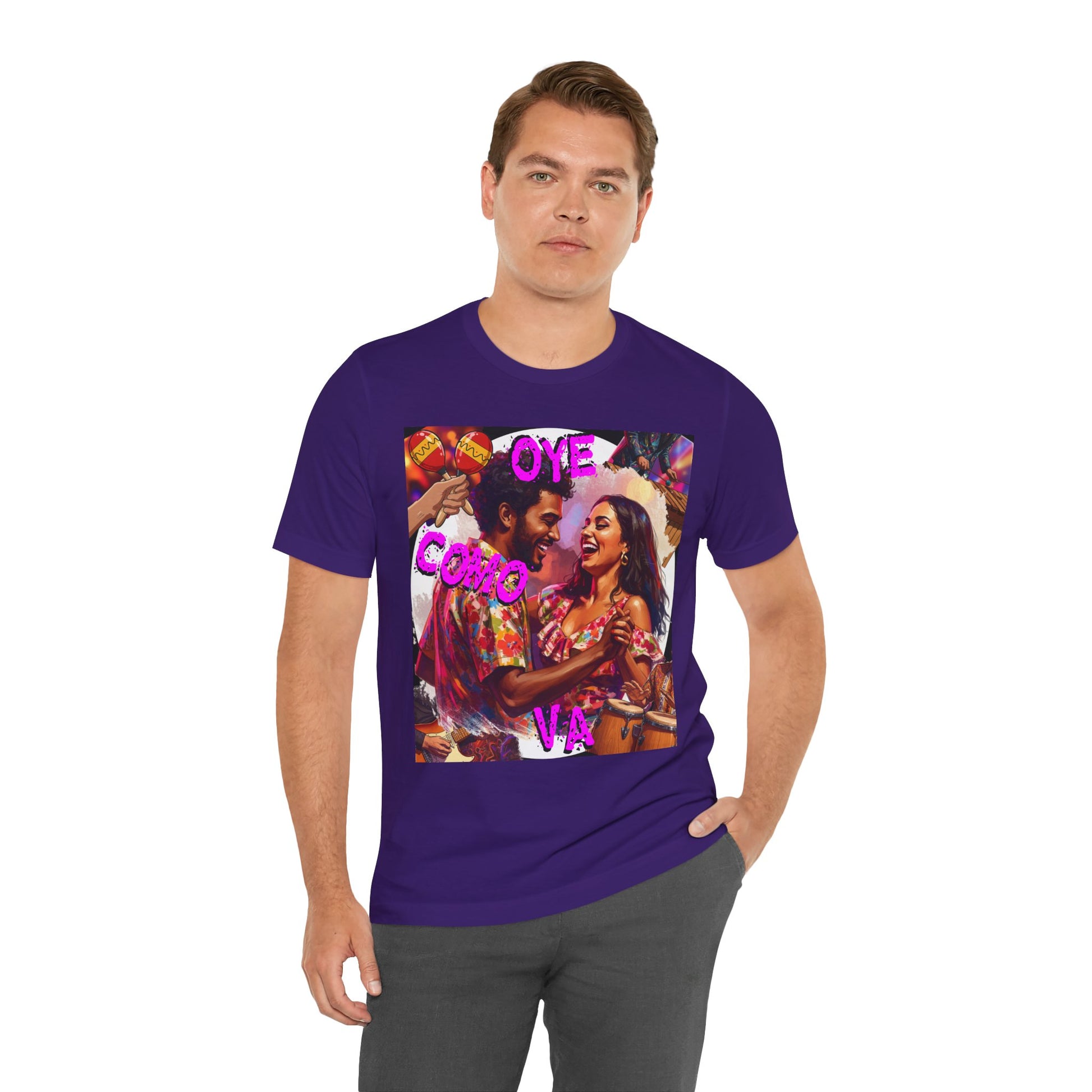 'Oye Como Va' Santana Inspired Tee for fans of Classic Rock and Latin Music - Schmartypants