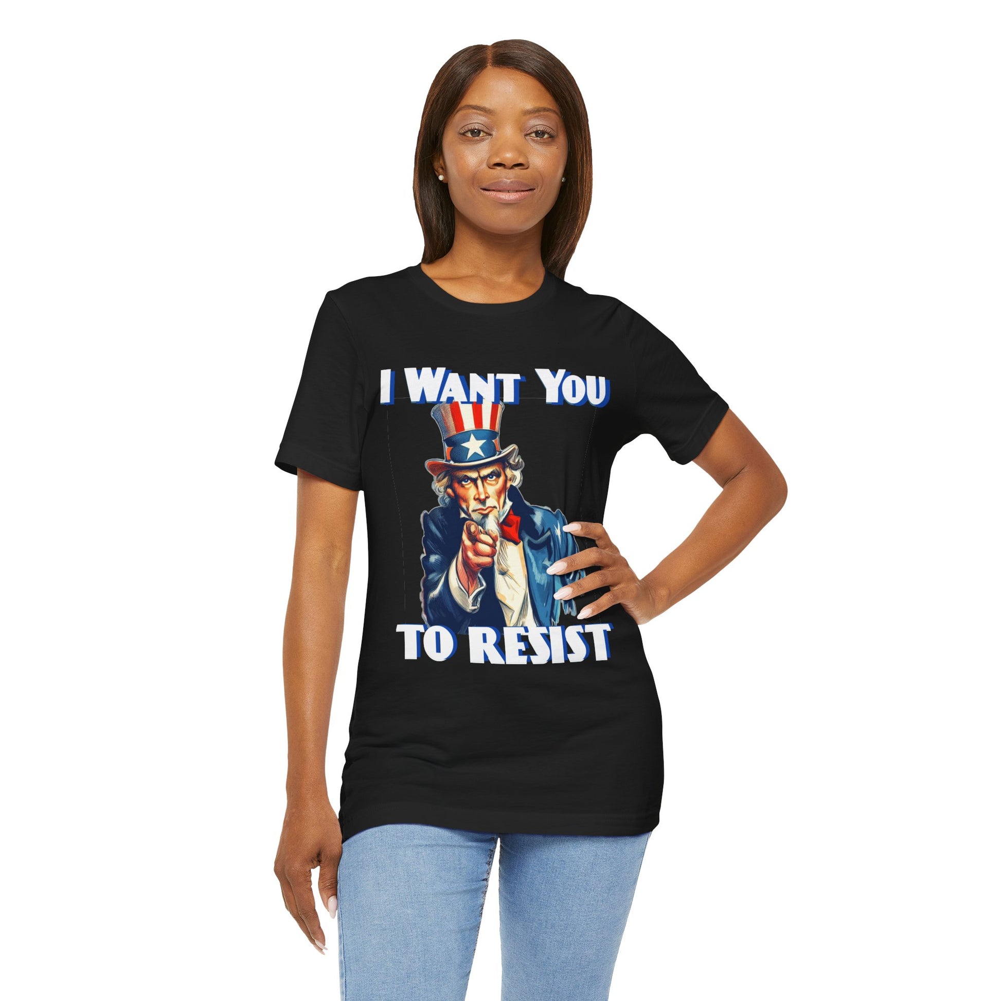 Vintage Uncle Sam 'I Want You to Resist' Unisex Tee - Protest Wear - Clever Resist Tee - Schmartypants