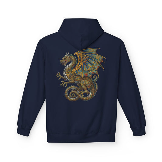 Fantasy Dragon Alchemist Hoodie, Cozy Unisex Pullover, Ideal for Gift, Casual Wear, Magical Conjurer, Ancient Alchemy Design