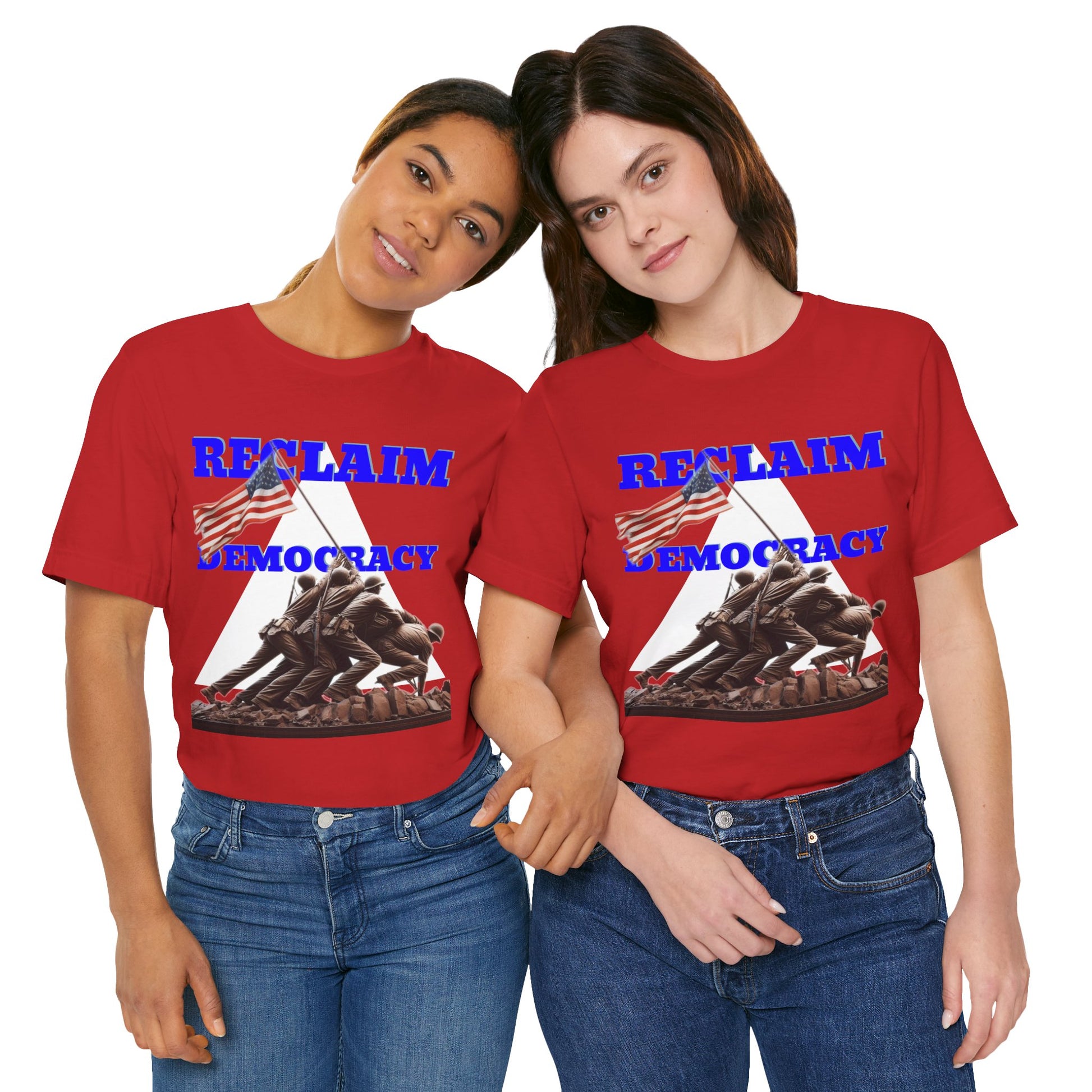Reclaim Democracy Unisex Jersey Tee - Soft Cotton Activist Shirt - Protest Wear - Schmartypants