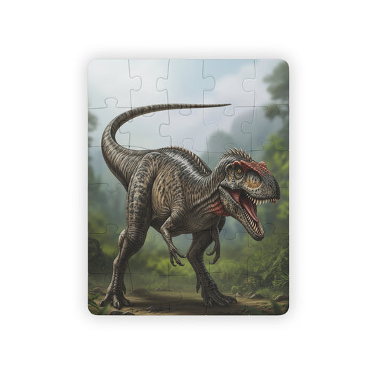 Allosaurus Jurassic Dinosaur 30-Piece Kids' Puzzle, Fun Educational Gift for Children, Perfect for Birthdays, Family Game Night