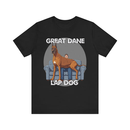 Great Dane Lap Dog Unisex Tee - Hilarious Dog Lover Graphic T-Shirt - Schmartypants