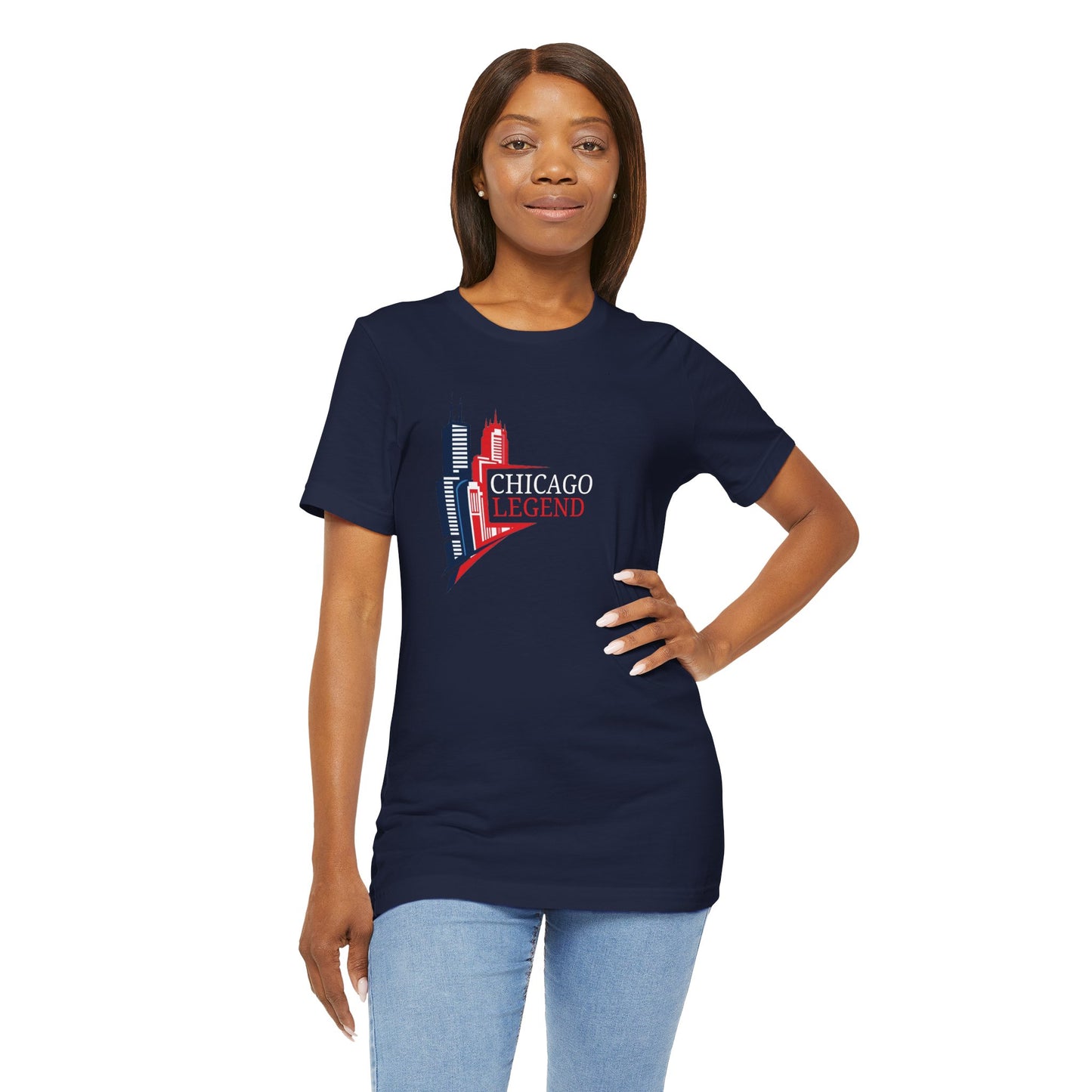 Classic Chicago Legend Graphic Unisex T-Shirt, Chicago Gift, City Pride Apparel, Urban Style Shirt, Travel Souvenir Tee