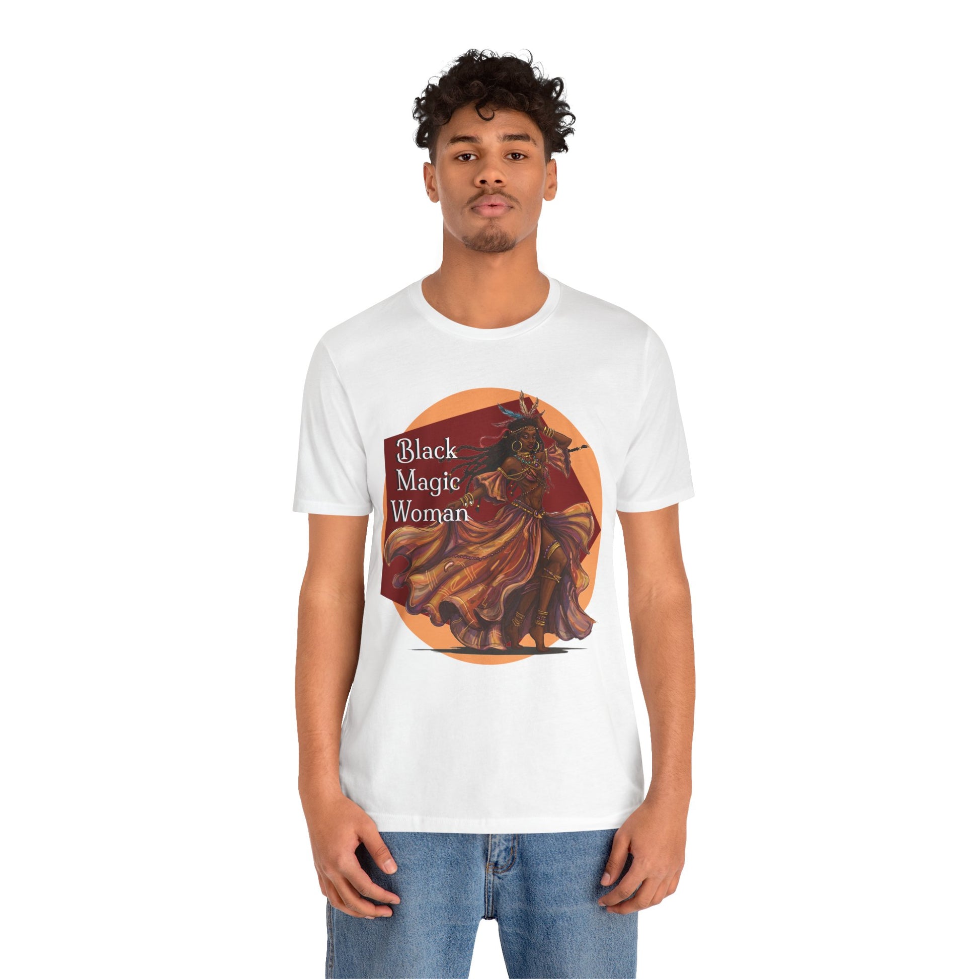 'Black Magic Woman' Tee, Witchy Apparel, Boho T-Shirt, Festival Outfit, Classic Rock Fans, Santana, Fleetwood Mac - Schmartypants