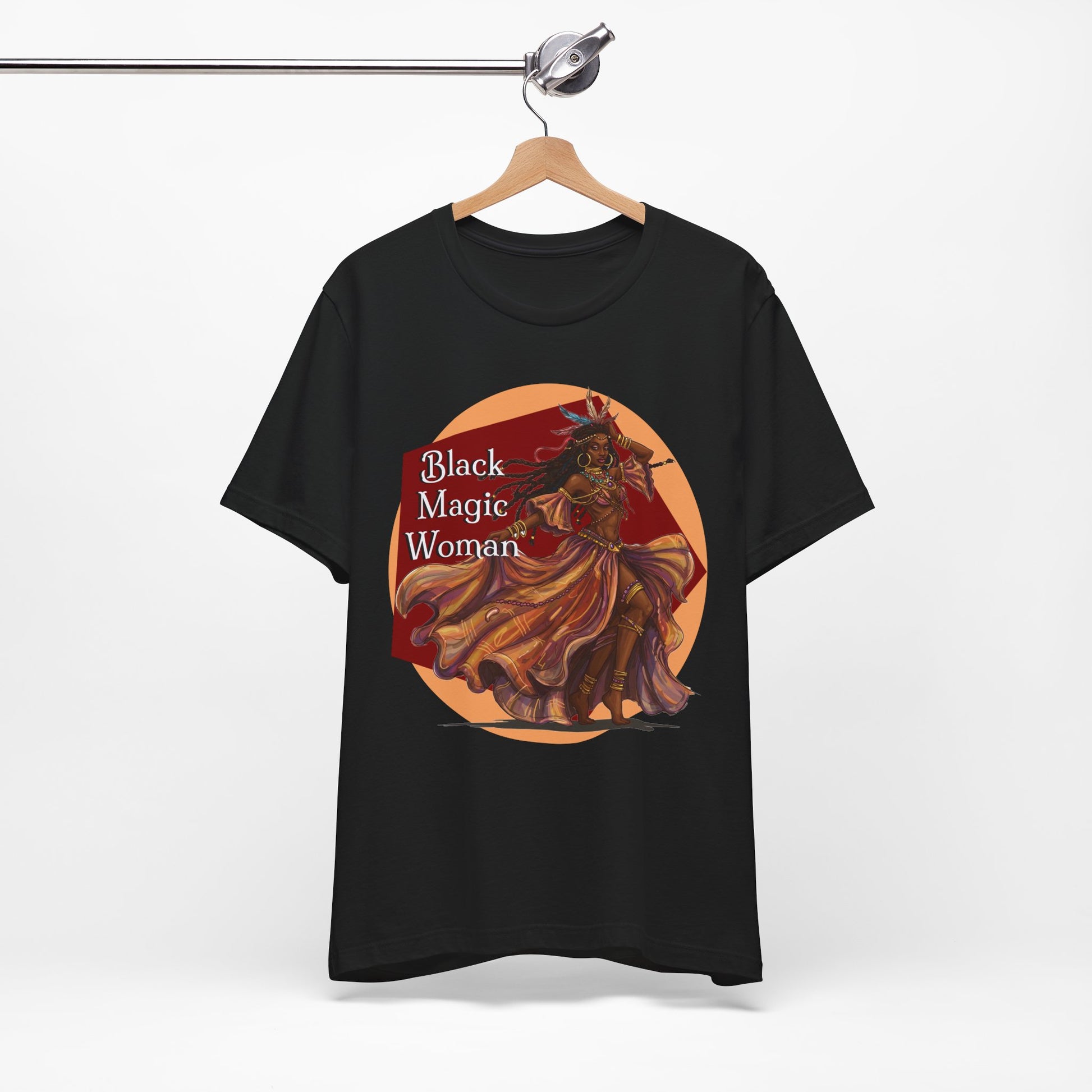 'Black Magic Woman' Tee, Witchy Apparel, Boho T-Shirt, Festival Outfit, Classic Rock Fans, Santana, Fleetwood Mac - Schmartypants