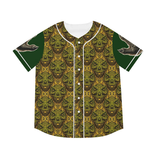 Dinosaur Baseball Jersey - Fun Mens Sportswear, Graphic Tee for Game Days, Gift for Dinosaur Lovers, Unique Summer Style