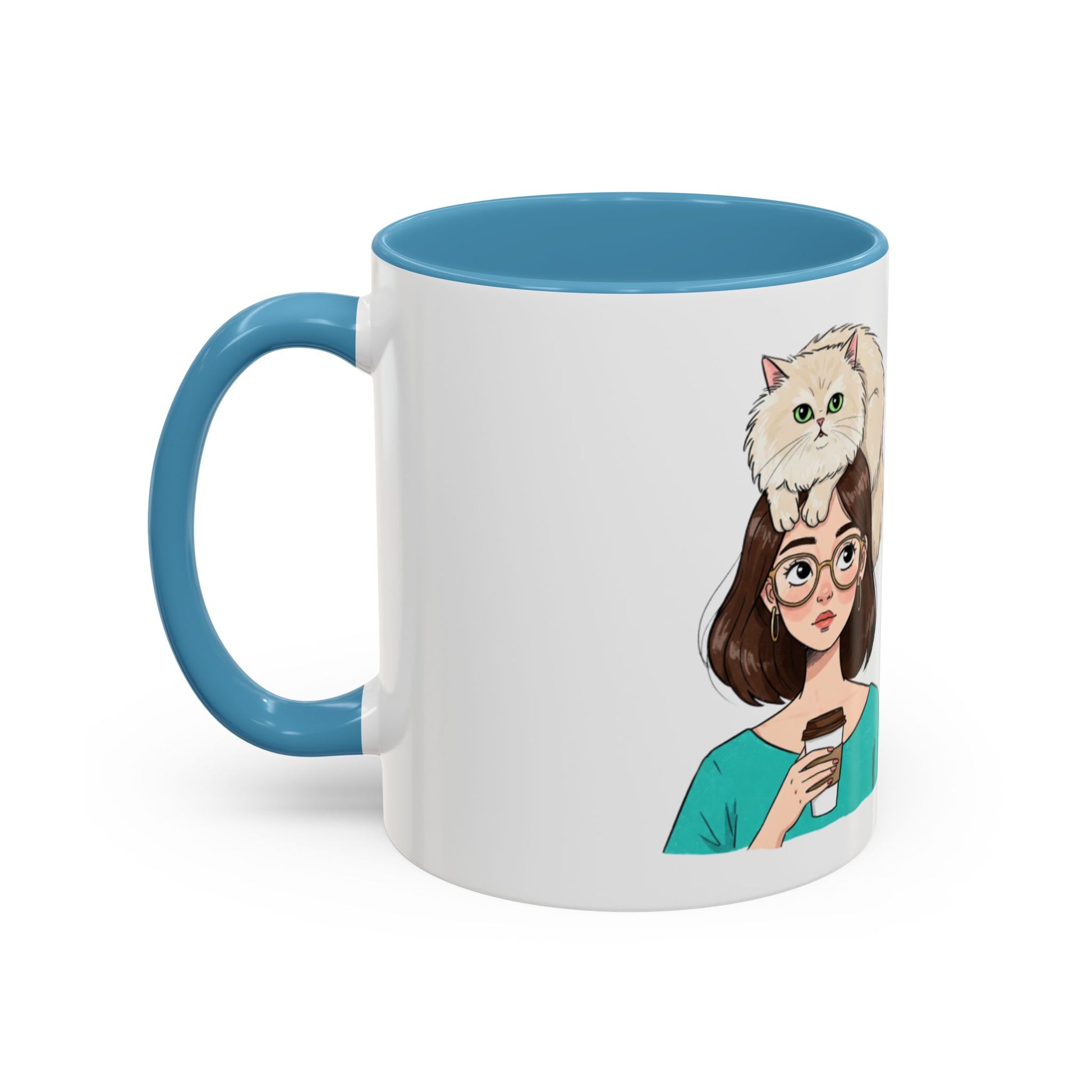 Adopted by a Cat Accent Coffee Mug - Perfect Gift for Cat Lovers - Funny Cat - Feline Humor - Schmartypants