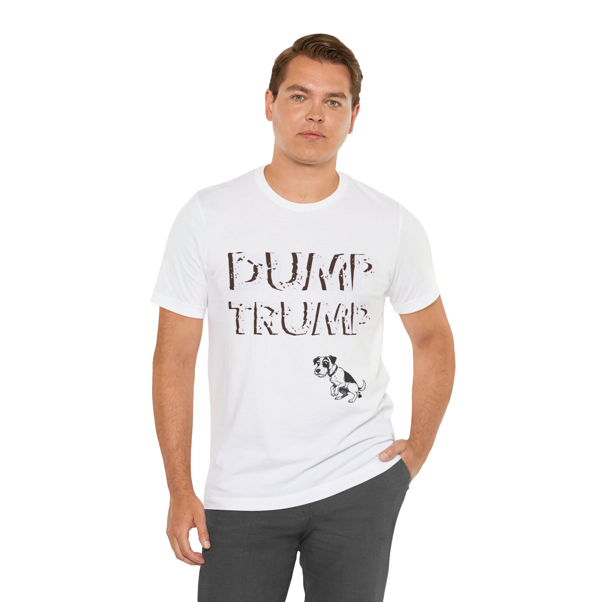 Funny Protest Unisex Jersey Tee - "Dump Trump" Graphic - Activist Wear - Schmartypants